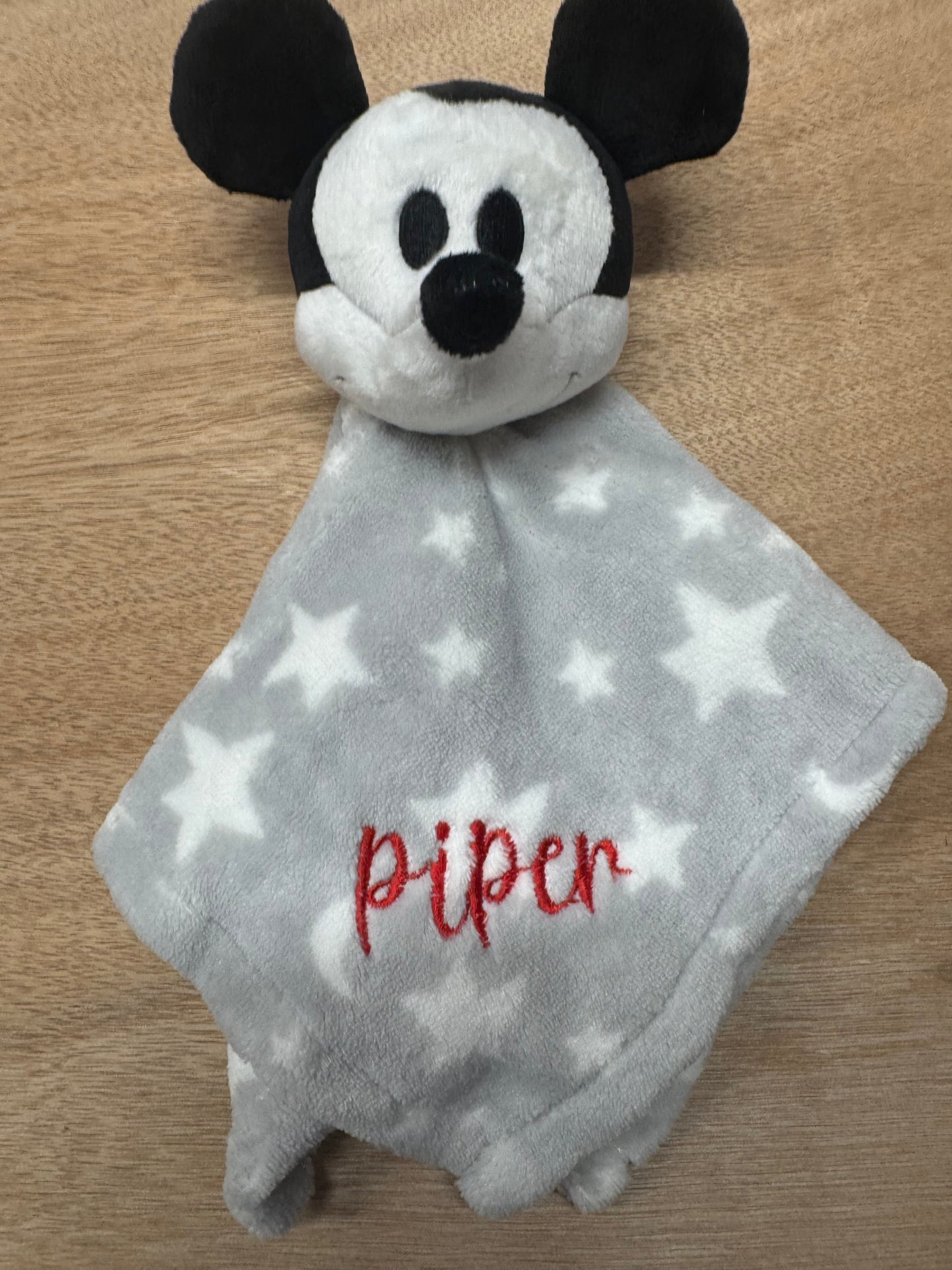 Personalized Baby Lovey Blanket – Custom Embroidered Name Security Blanket – Baby Shower Gift