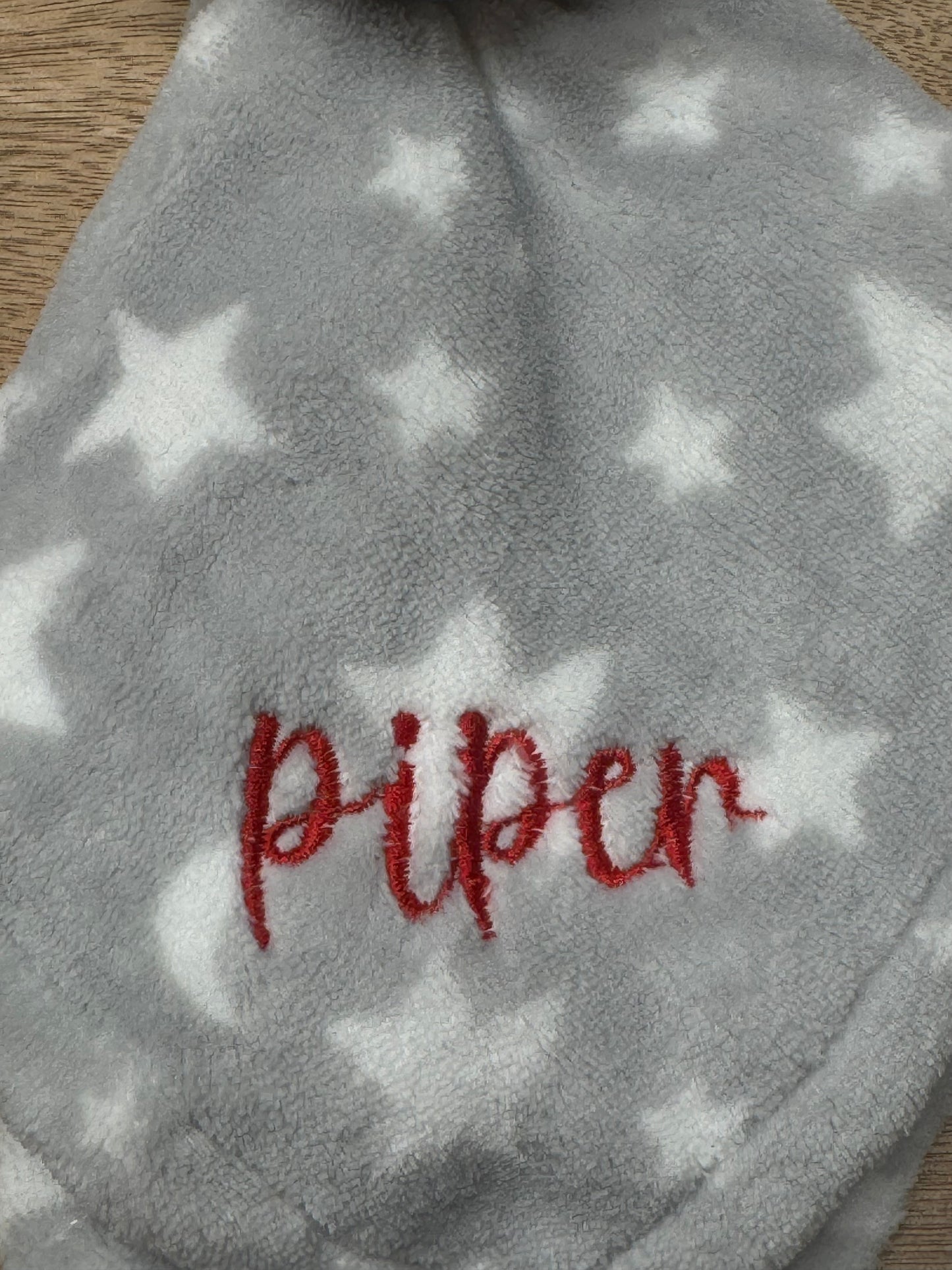 Personalized Baby Lovey Blanket – Custom Embroidered Name Security Blanket – Baby Shower Gift