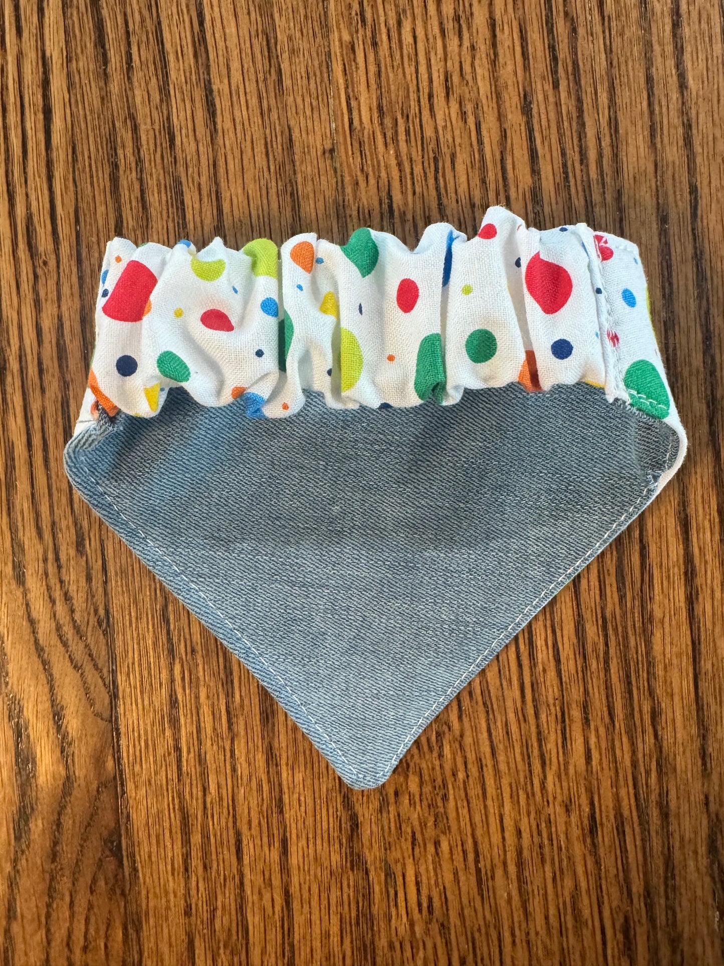 Personalized Embroidered Dog Bandana | Custom Pet Name Bandana | Handmade Cotton Dog Scarf