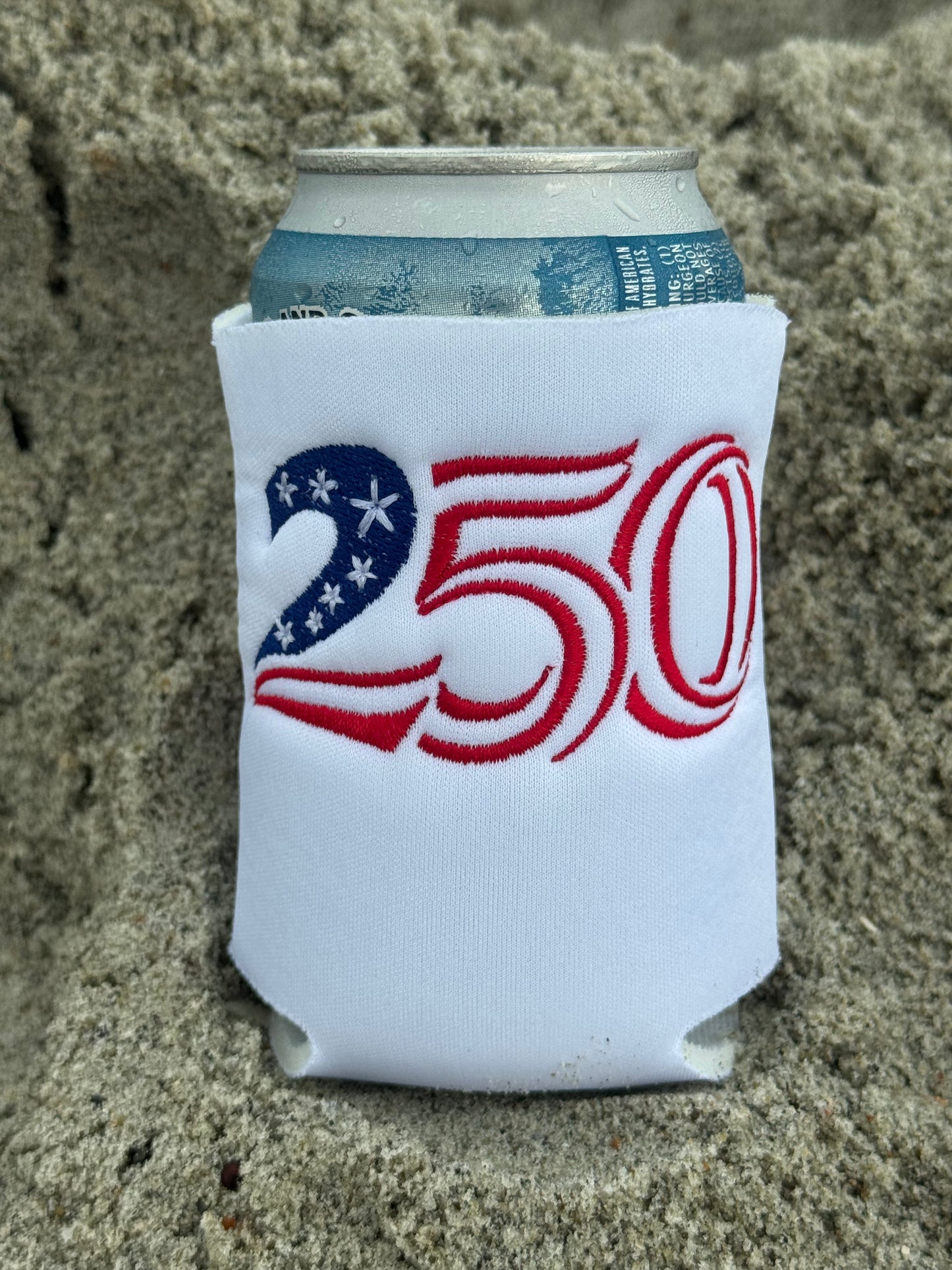 Embroidered 4th of July Can Koozies | Patriotic Drink Holders | 'Merica & 250 Designs