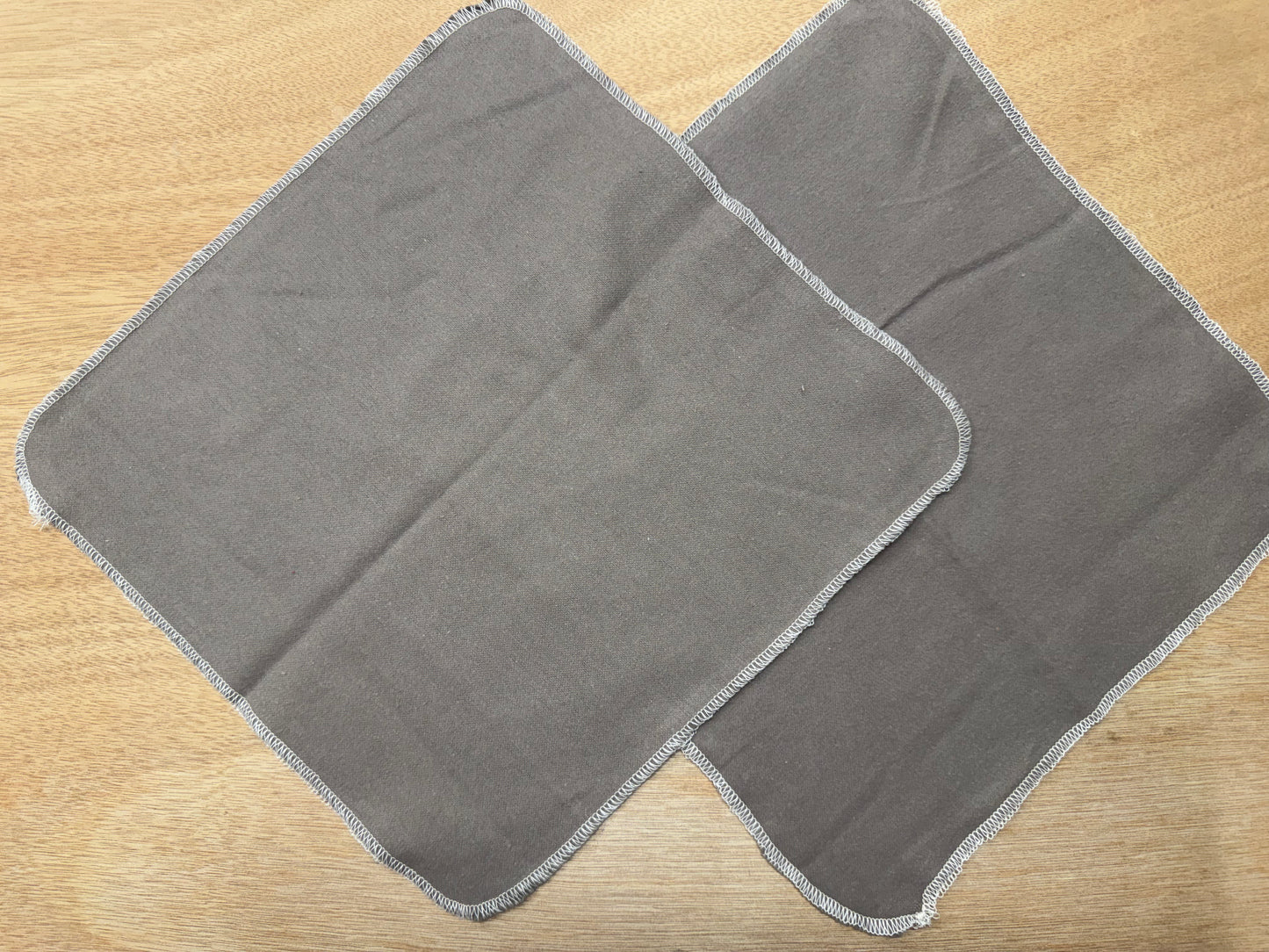 Grey Geometric | Reusable Non-Paper Towels Set of 5 | 100% Cotton Flannel | Eco-Friendly Cleaning Cloths | 10" x 10"