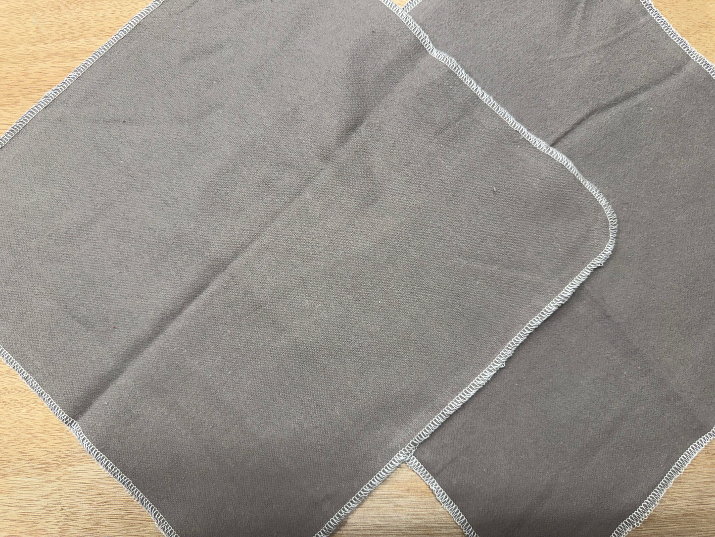 Grey Geometric | Reusable Non-Paper Towels Set of 5 | 100% Cotton Flannel | Eco-Friendly Cleaning Cloths | 10" x 10"