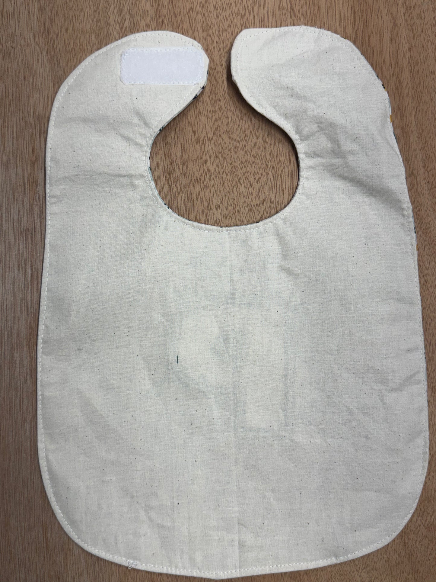 Personalized Appliqué Monogram Bib | Floral Fabric Baby Bib | Custom Name Baby Gift | 100% Cotton 9x13 Bib | Velcro Closure | Baby Shower Gift