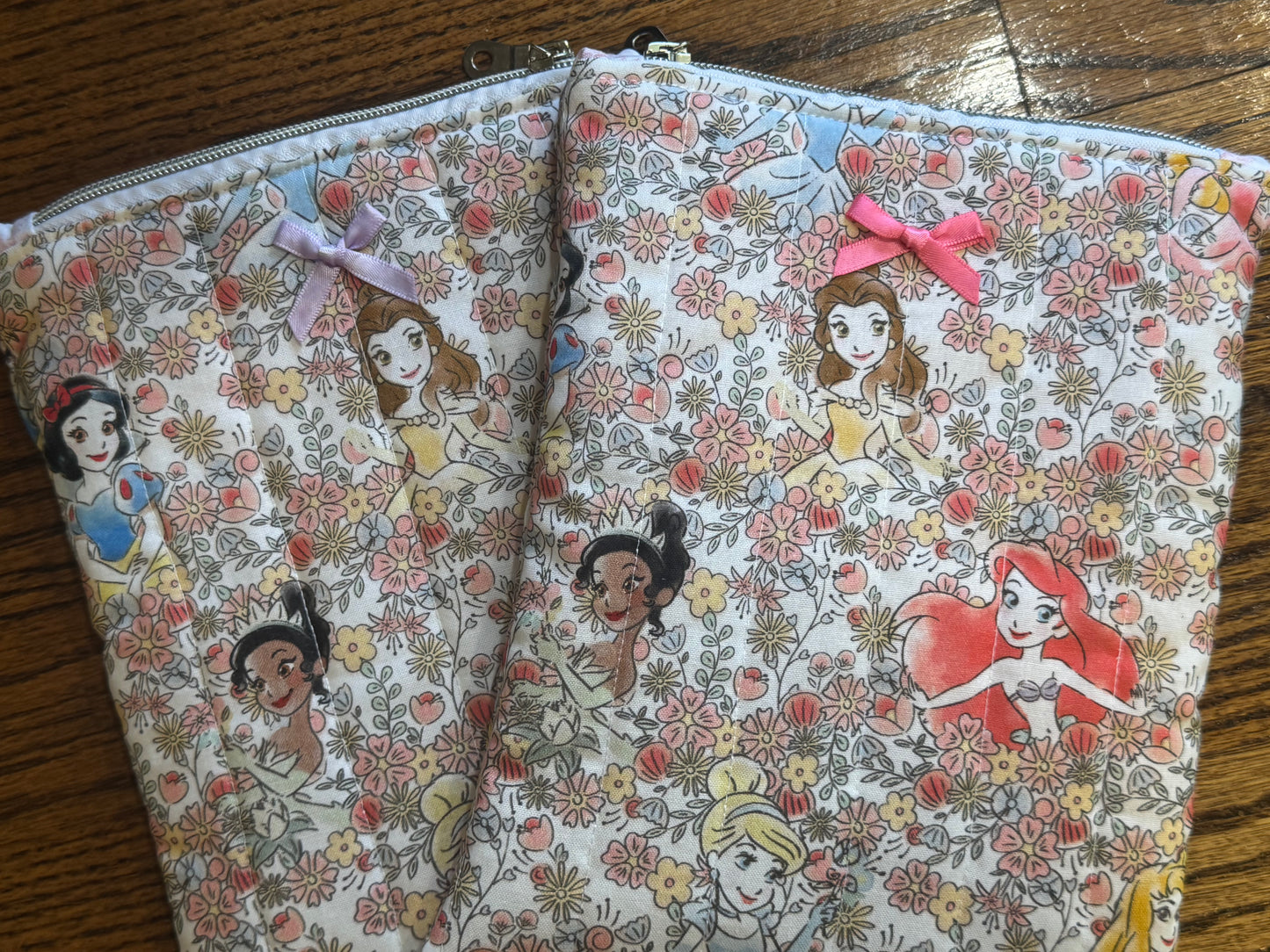 Princess E-Reader Pouch | Handmade Kindle Sleeve | Padded E-Reader Case | 8x10 Cotton Kindle Pouch | Paperwhite Sleeve | Book Lover Gift | Tablet Sleeve | Zippered E-Reader Cover