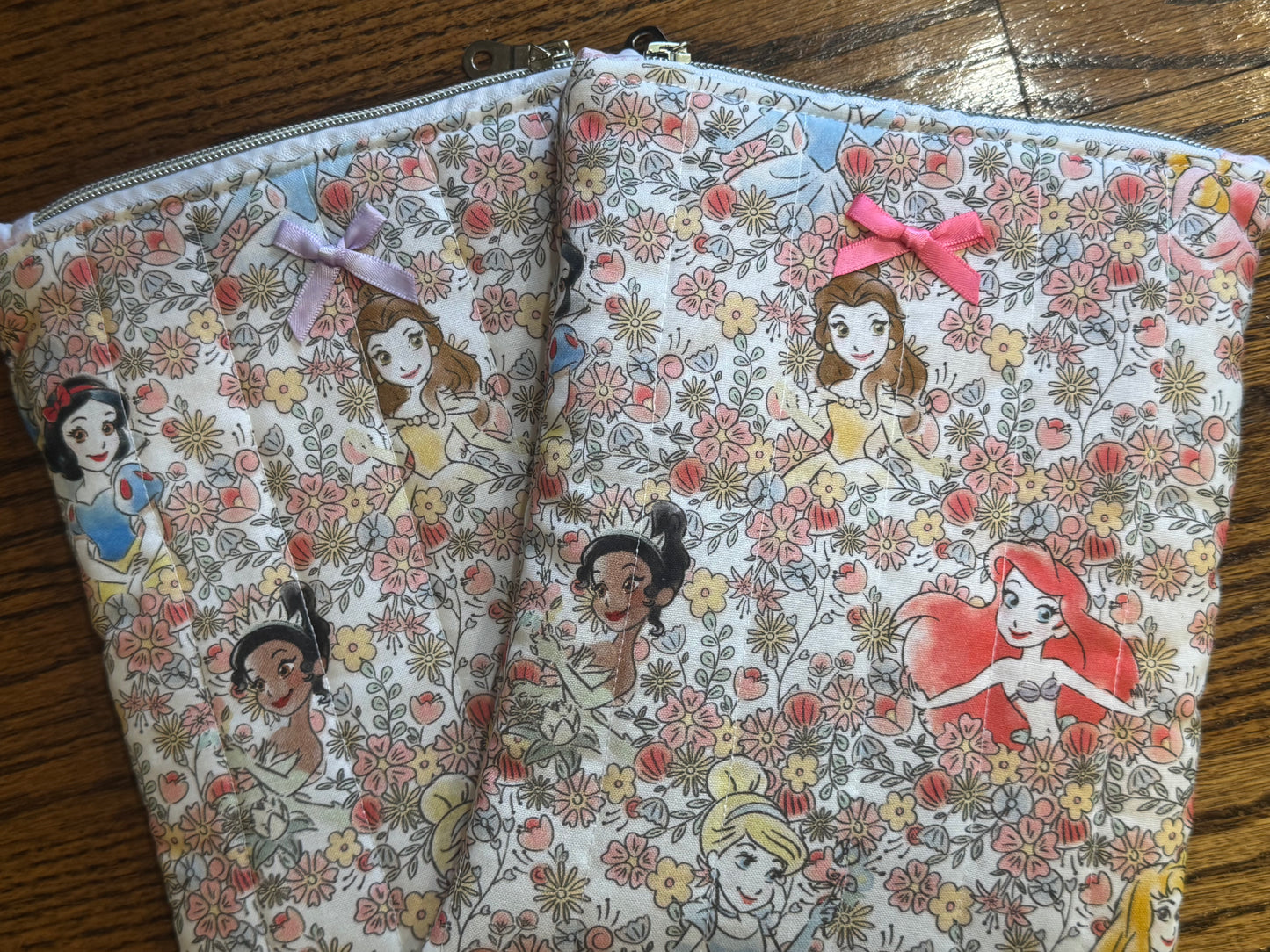 Princess E-Reader Pouch | Handmade Kindle Sleeve | Padded E-Reader Case | 8x10 Cotton Kindle Pouch | Paperwhite Sleeve | Book Lover Gift | Tablet Sleeve | Zippered E-Reader Cover