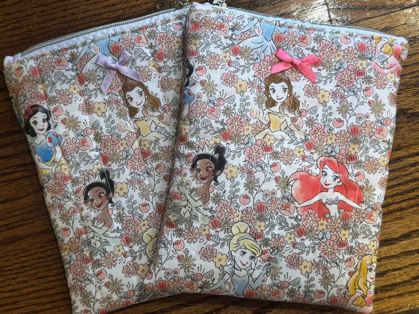 Princess E-Reader Pouch | Handmade Kindle Sleeve | Padded E-Reader Case | 8x10 Cotton Kindle Pouch | Paperwhite Sleeve | Book Lover Gift | Tablet Sleeve | Zippered E-Reader Cover