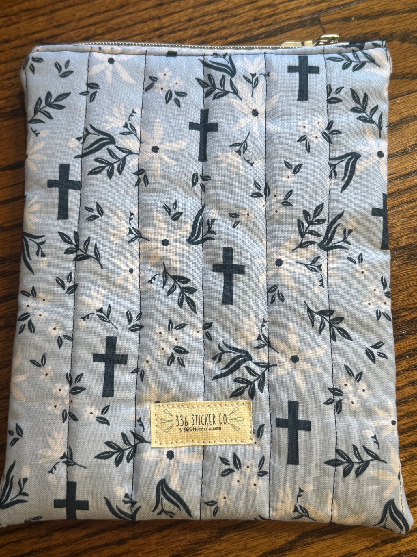 Christian E-Reader Case | E-Reader Cover | E-Reader Pouch | Handmade Kindle Sleeve | Padded E-Reader Case | 8x10 Cotton Kindle Pouch | Paperwhite Sleeve | Book Lover Gift | Tablet Sleeve | Zippered E-Reader Cover