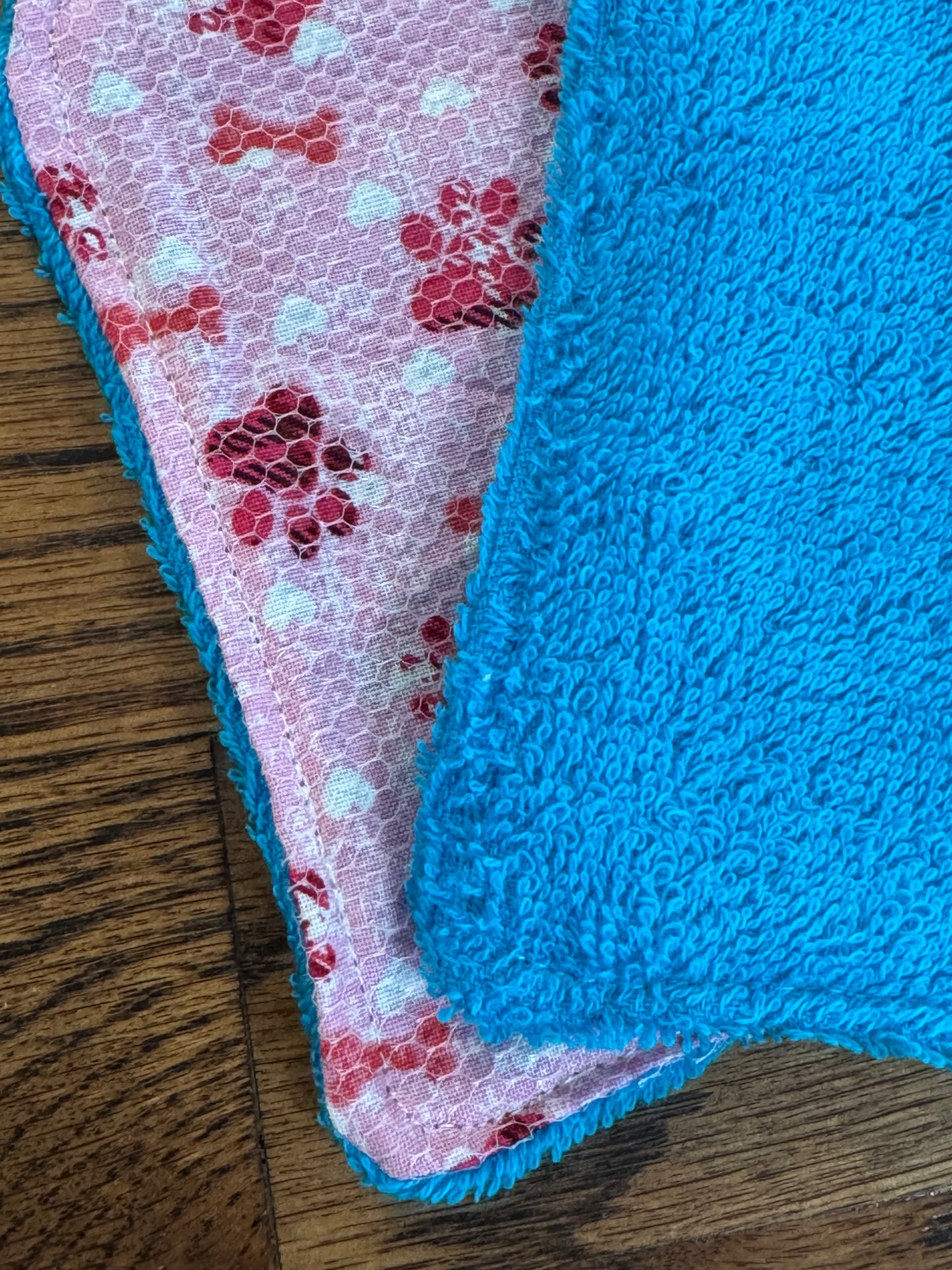 Dog Lover | Reusable Dual-Sided Dish Scrubber Set | 2-Pack Cotton & Terry Dish Cloths with Scrubbing Mesh | Eco-Friendly Kitchen Cleaning Cloths