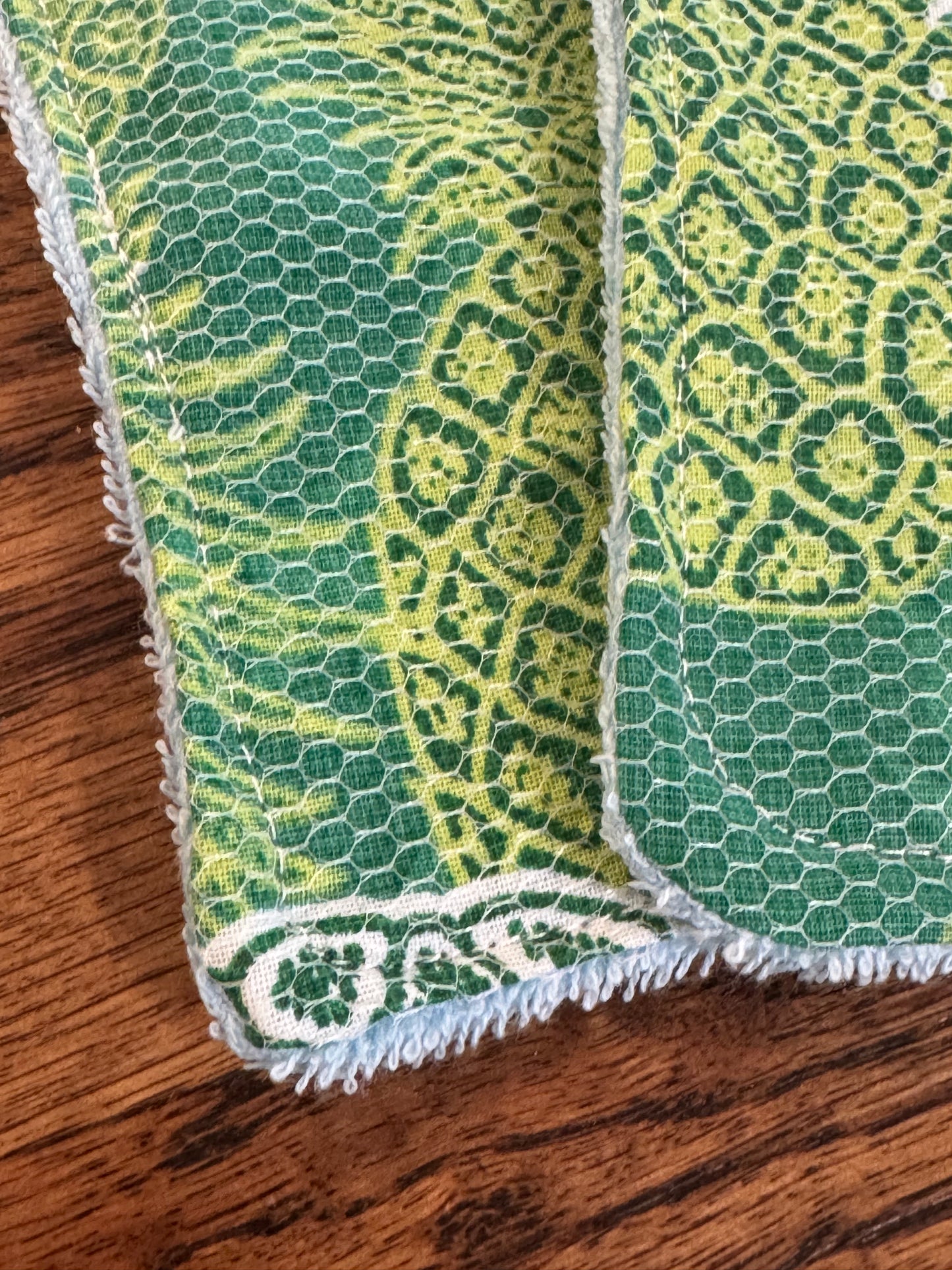 Pineapple | Reusable Dual-Sided Dish Scrubber Set | 2-Pack Cotton & Terry Dish Cloths with Scrubbing Mesh | Eco-Friendly Kitchen Cleaning Cloths