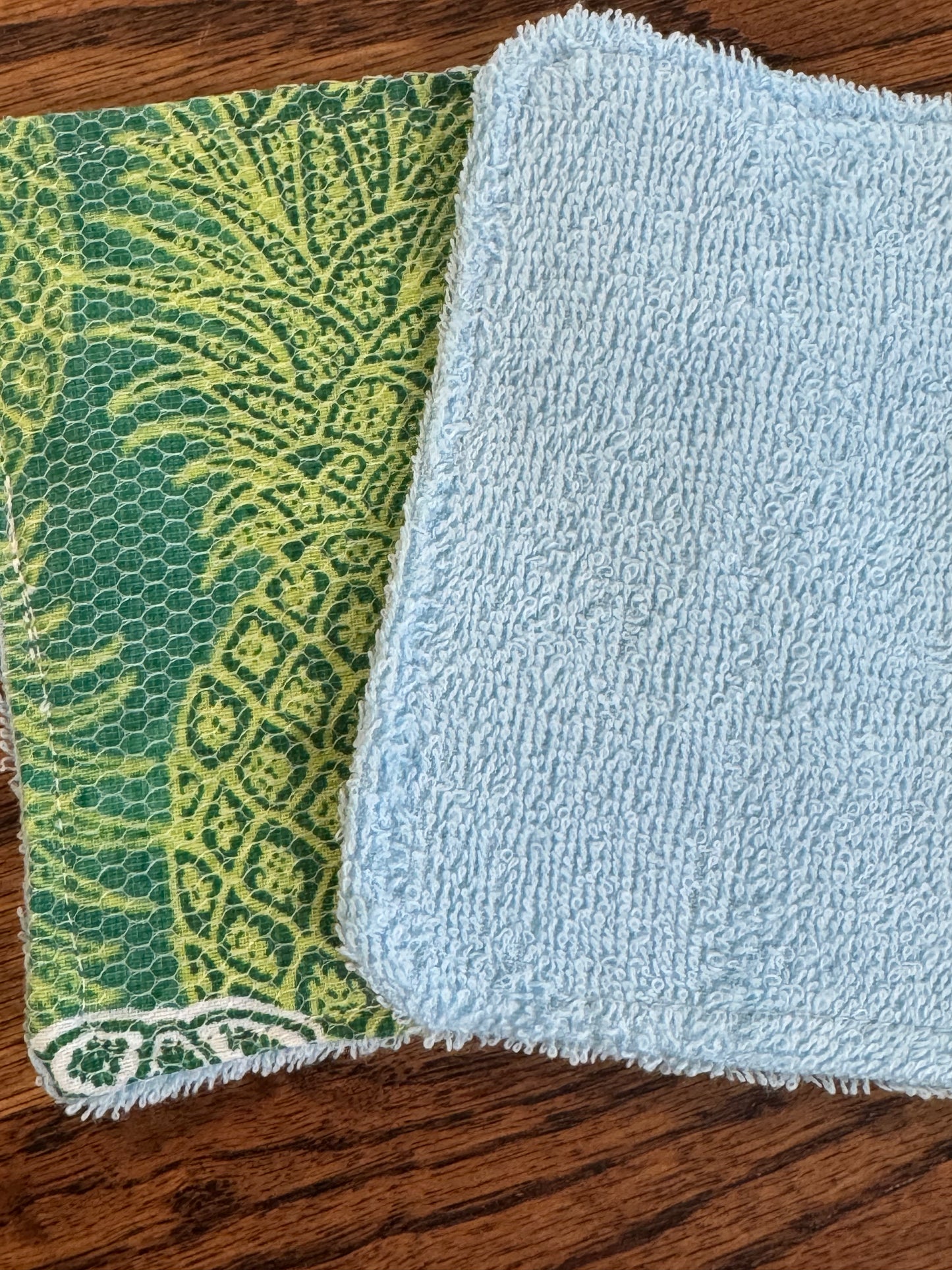 Pineapple | Reusable Dual-Sided Dish Scrubber Set | 2-Pack Cotton & Terry Dish Cloths with Scrubbing Mesh | Eco-Friendly Kitchen Cleaning Cloths
