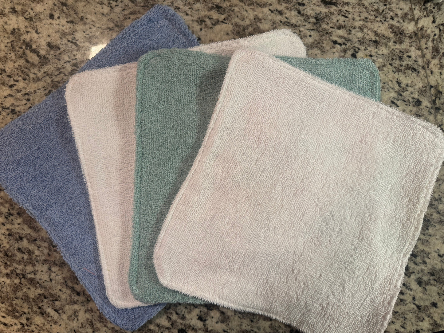 Fruit Kitchen Dish Cloth Set | Set of 4 Reusable Cotton Dish Cloths | Terry Cloth Kitchen Towels | Colorful Fruit Washcloths | Eco-Friendly Gift