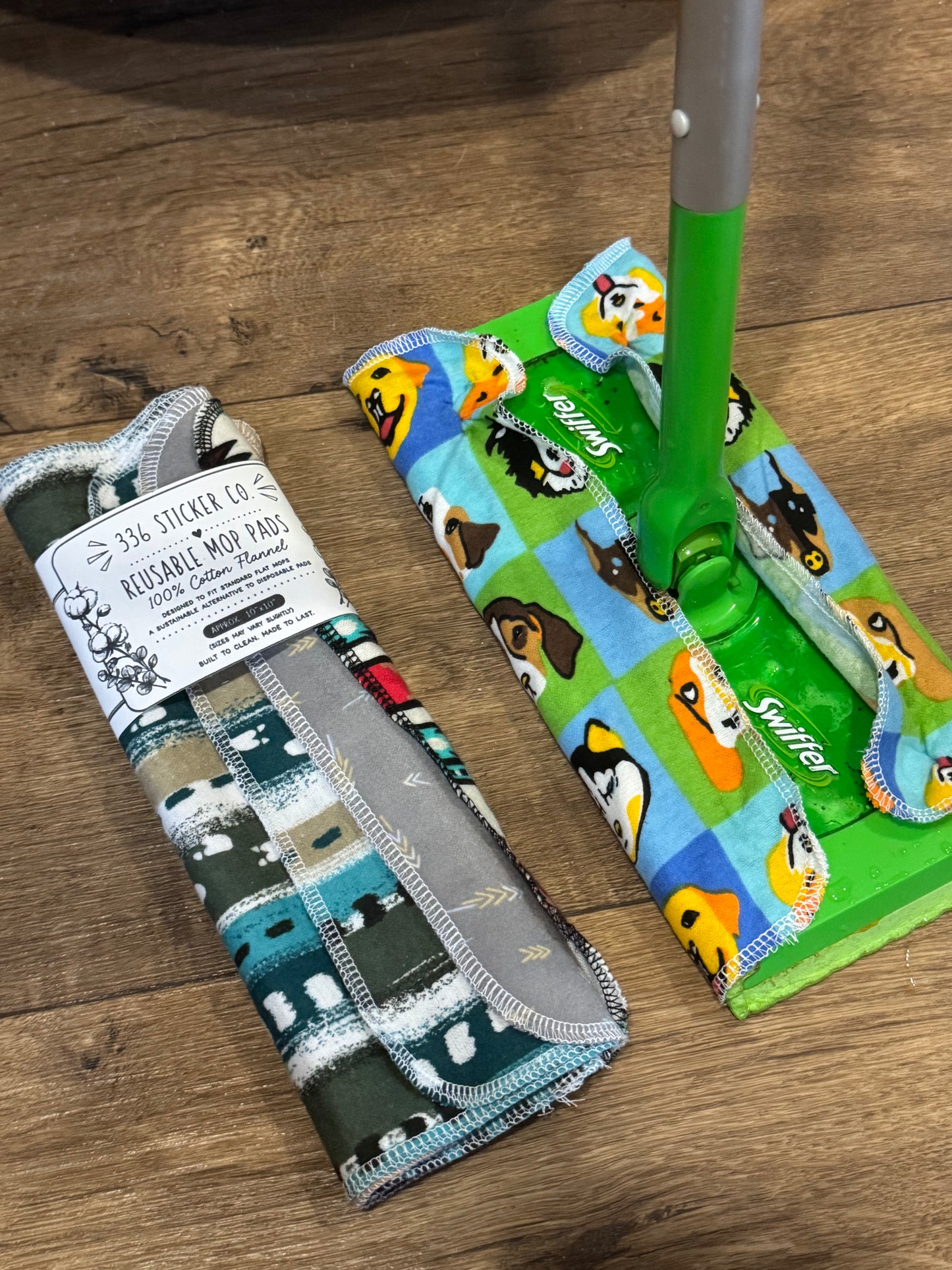 Southwestern Aztec ~ Reusable Mop Pads | 100% Cotton Flannel | Washable & Eco-Friendly | Set of 5 | Fits Swiffer-Style Mops
