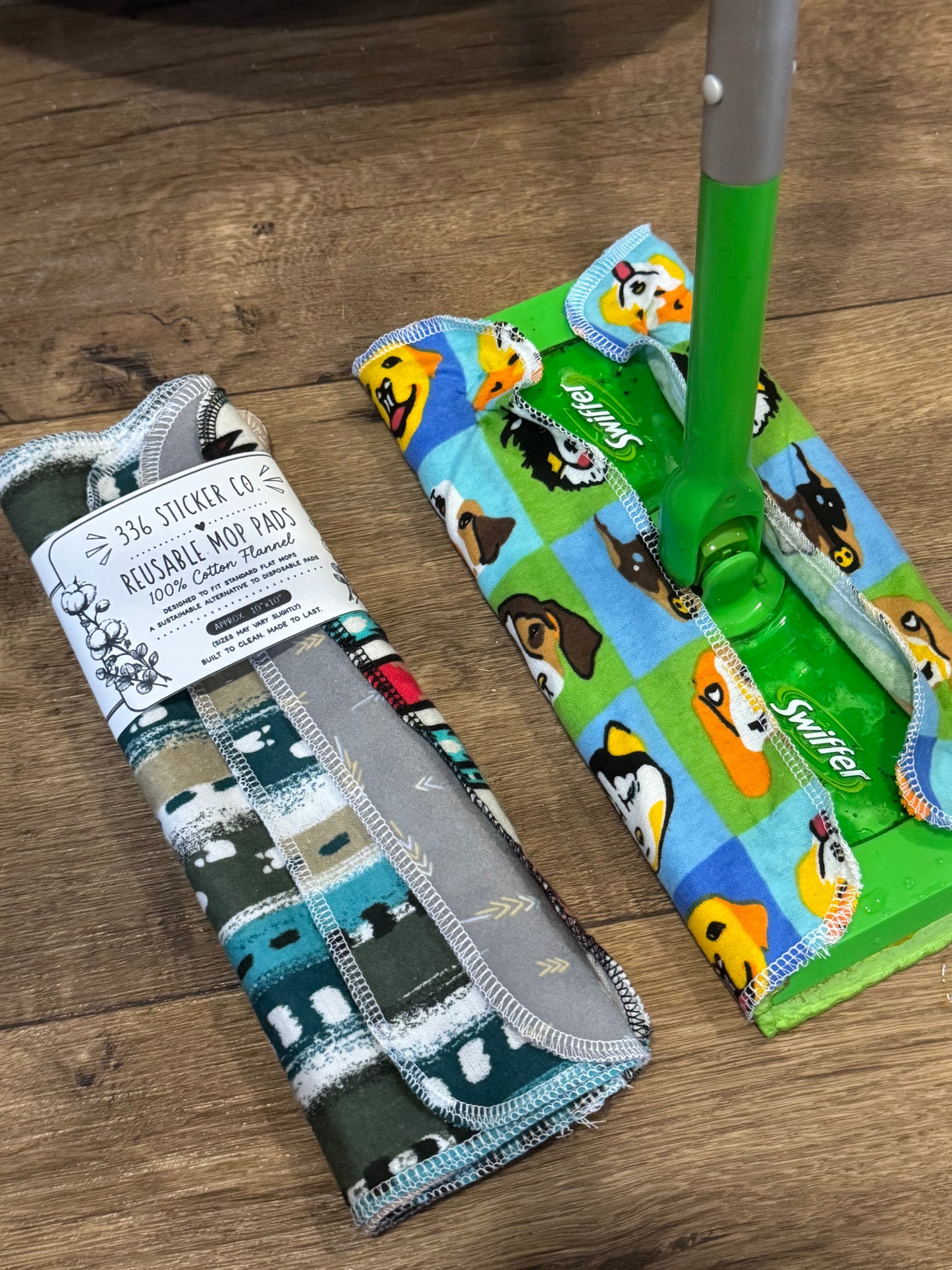 Southwestern Aztec ~ Reusable Mop Pads | 100% Cotton Flannel | Washable & Eco-Friendly | Set of 5 | Fits Swiffer-Style Mops