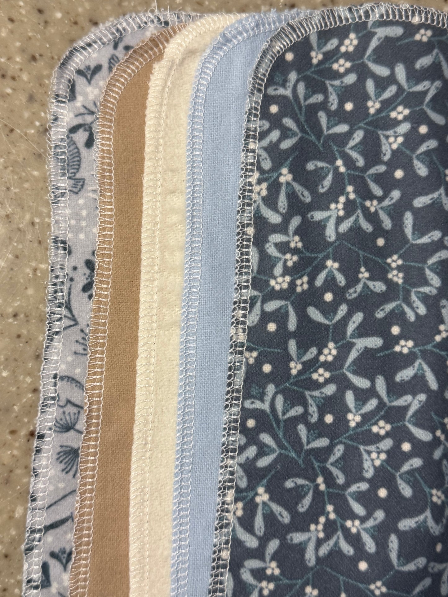 Forest Dwellers ~ Reusable Mop Pads | 100% Cotton Flannel | Washable & Eco-Friendly | Set of 5 | Fits Swiffer-Style Mops