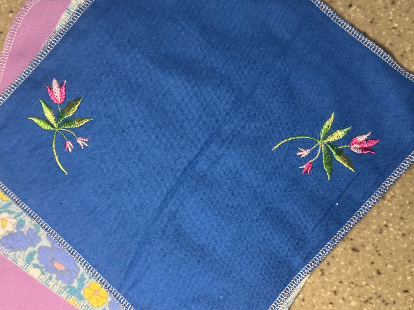 Flowers ~ Reusable Mop Pads | 100% Cotton Flannel | Washable & Eco-Friendly | Set of 5 | Fits Swiffer-Style Mops