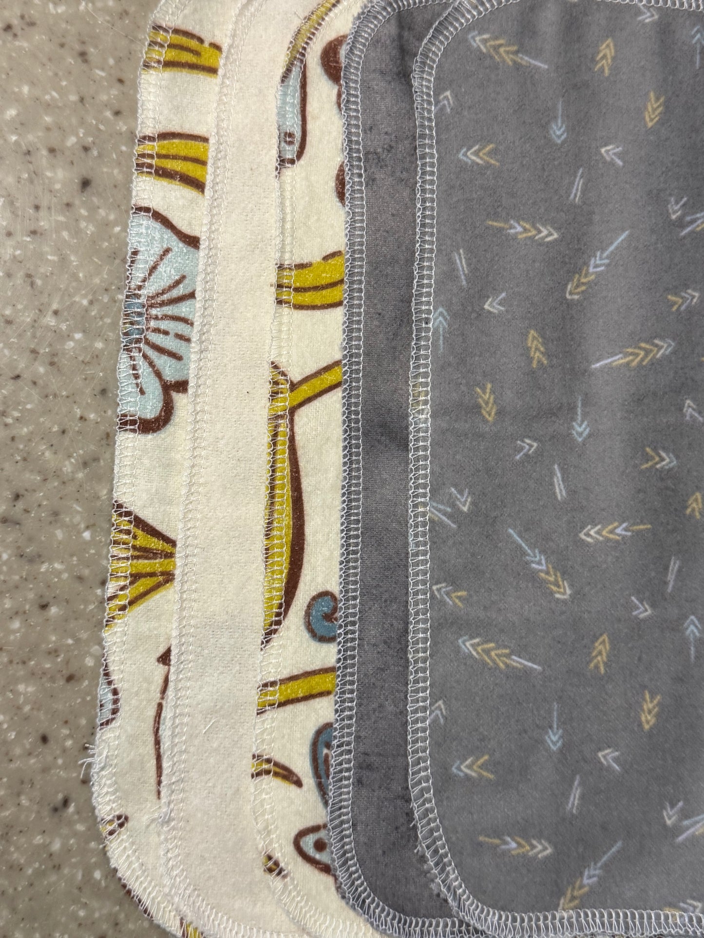 Abstract Flower ~ Reusable Mop Pads | 100% Cotton Flannel | Washable & Eco-Friendly | Set of 5 | Fits Swiffer-Style Mops