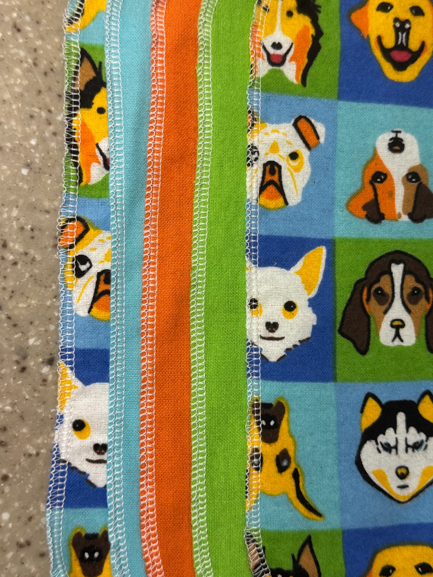 Dog Lover ~ Reusable Mop Pads | 100% Cotton Flannel | Washable & Eco-Friendly | Set of 5 | Fits Swiffer-Style Mops