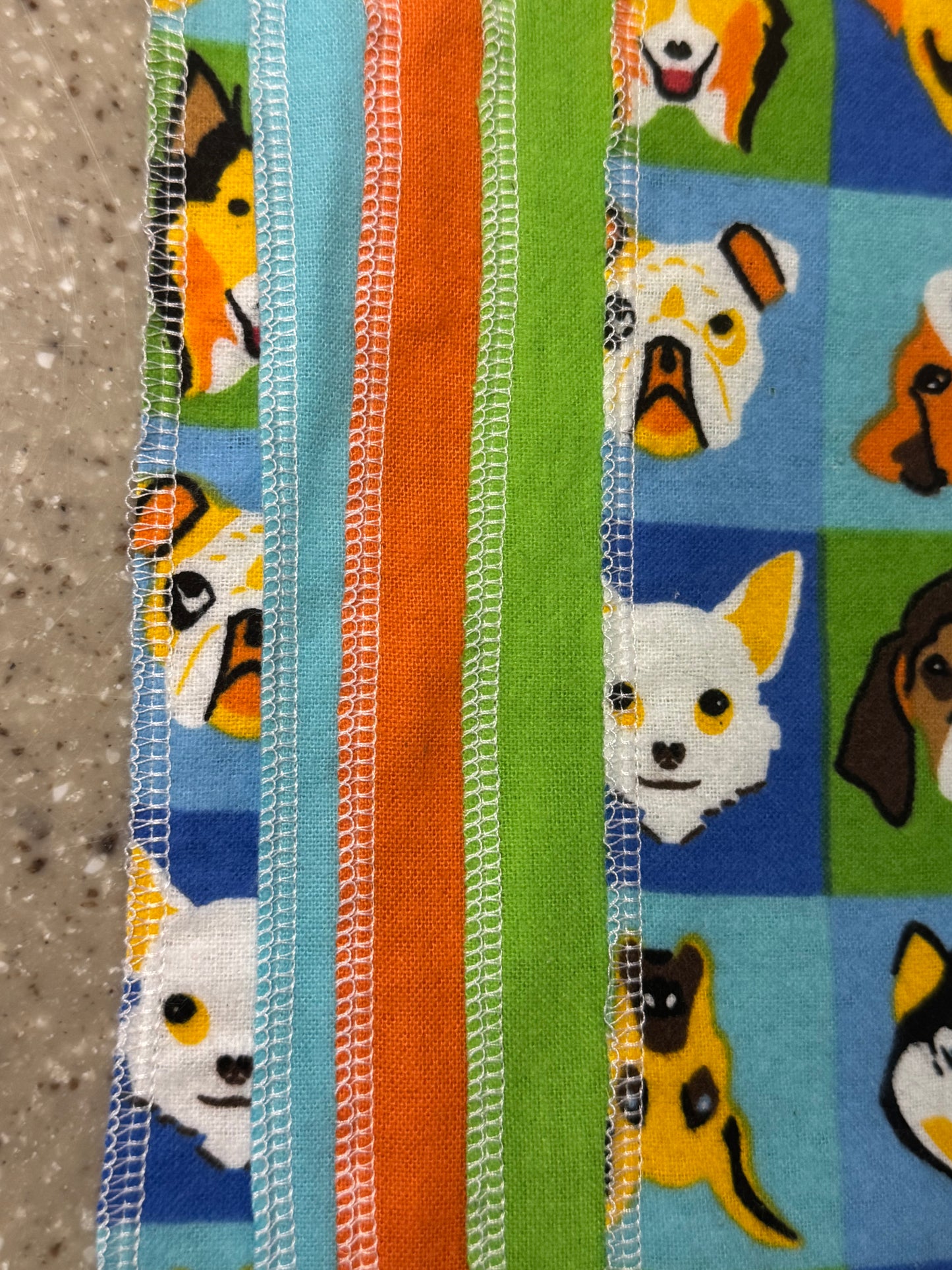 Dog Lover ~ Reusable Mop Pads | 100% Cotton Flannel | Washable & Eco-Friendly | Set of 5 | Fits Swiffer-Style Mops