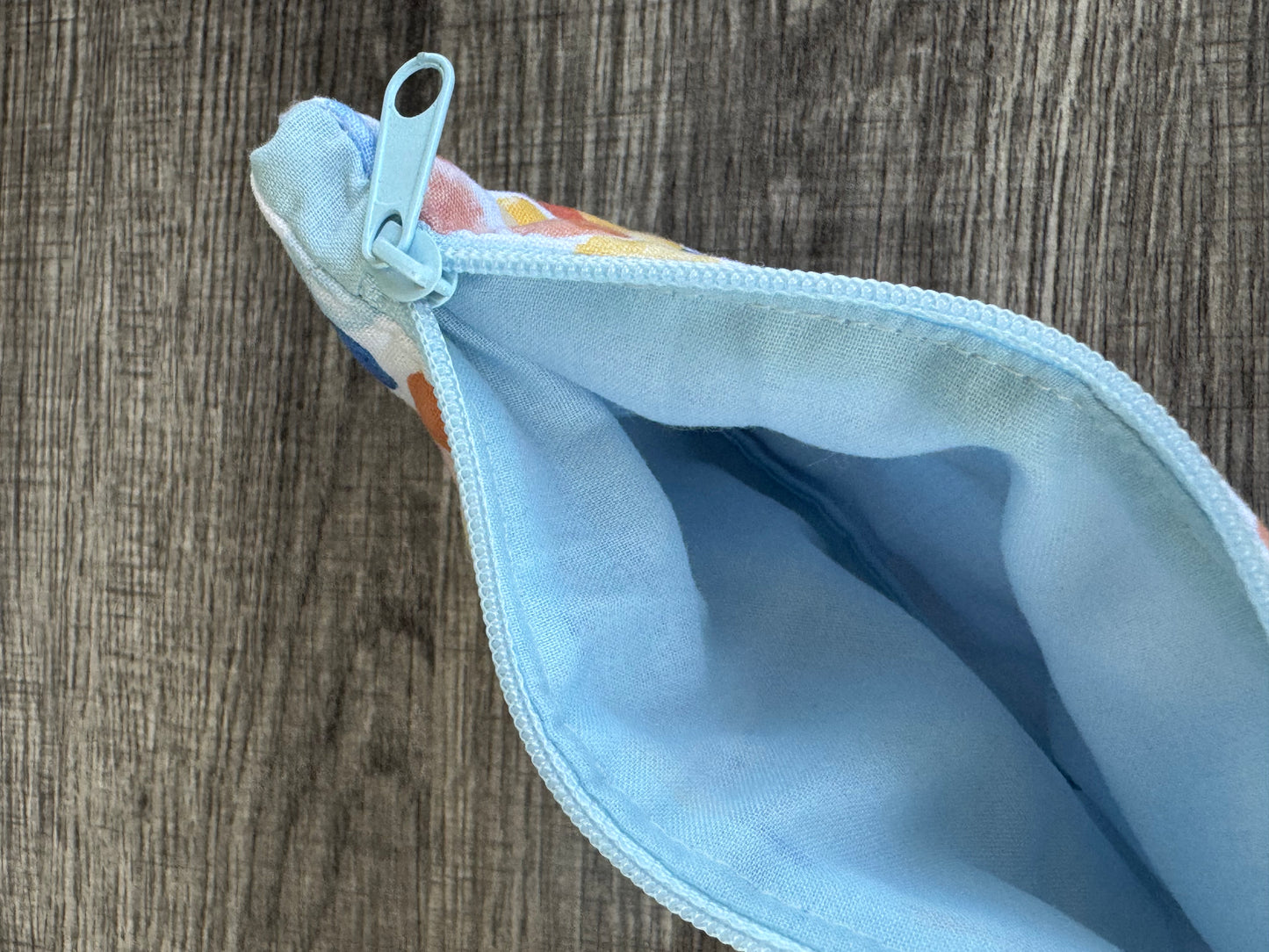 Polka Dot ~ Quilted Zipper Wallet | Padded 100% Cotton Coin Purse | 6.5" x 4" Handmade Zipper Pouch