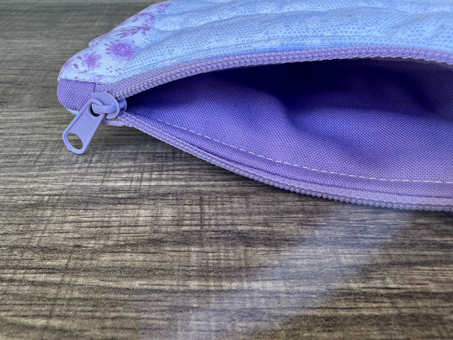 Pastel Patchwork ~ Quilted Zipper Wallet | Padded 100% Cotton Coin Purse | 6.5" x 4" Handmade Zipper Pouch