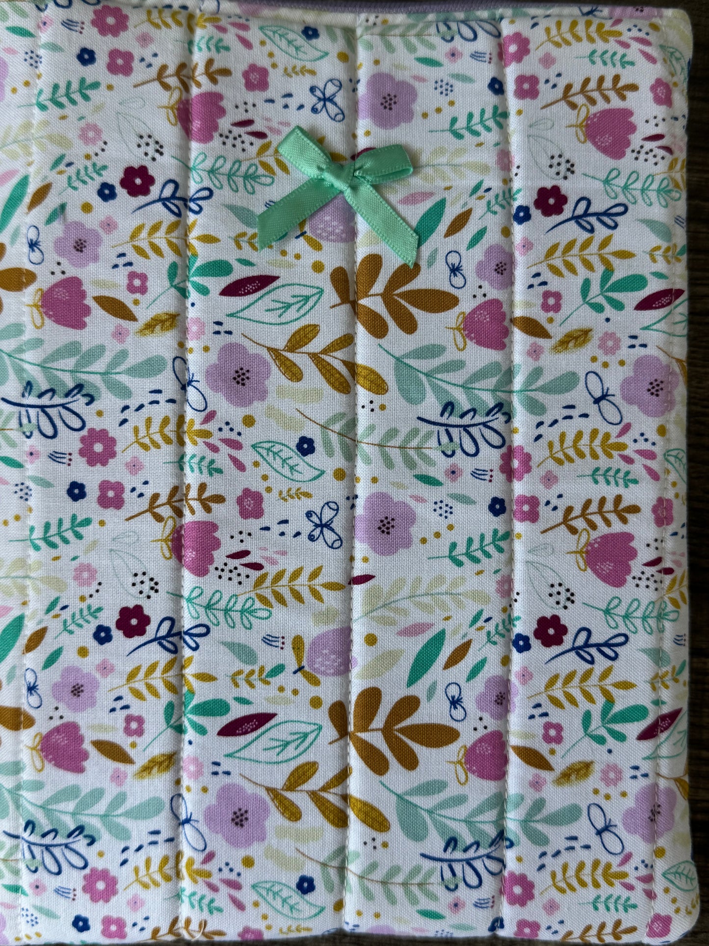 Whimsical Folk Floral E-Reader Case | E-Reader Cover | E-Reader Pouch | Handmade Kindle Sleeve | Padded E-Reader Case | 8x10 Cotton Kindle Pouch | Paperwhite Sleeve | Book Lover Gift | Tablet Sleeve | Zippered E-Reader Cover