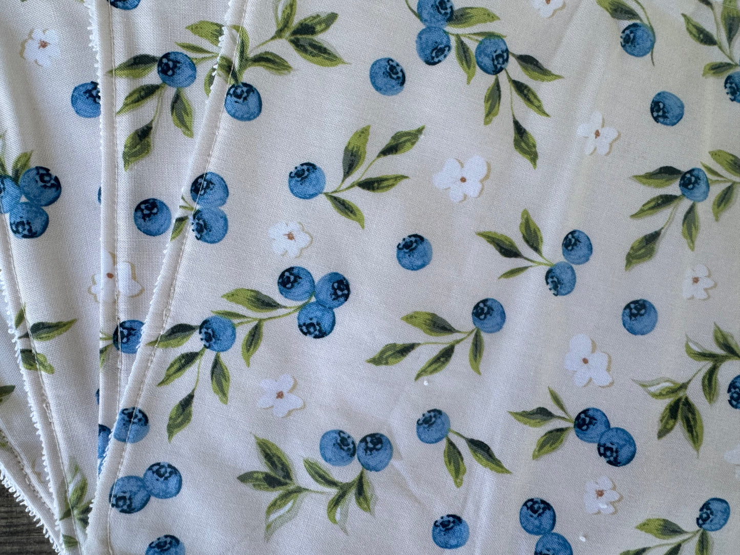 Blueberry ~ Decorative Dishrags | 100% Cotton & Terry Cloth | Reusable Kitchen Cleaning Cloths | Set of 4 | 10" x 10"