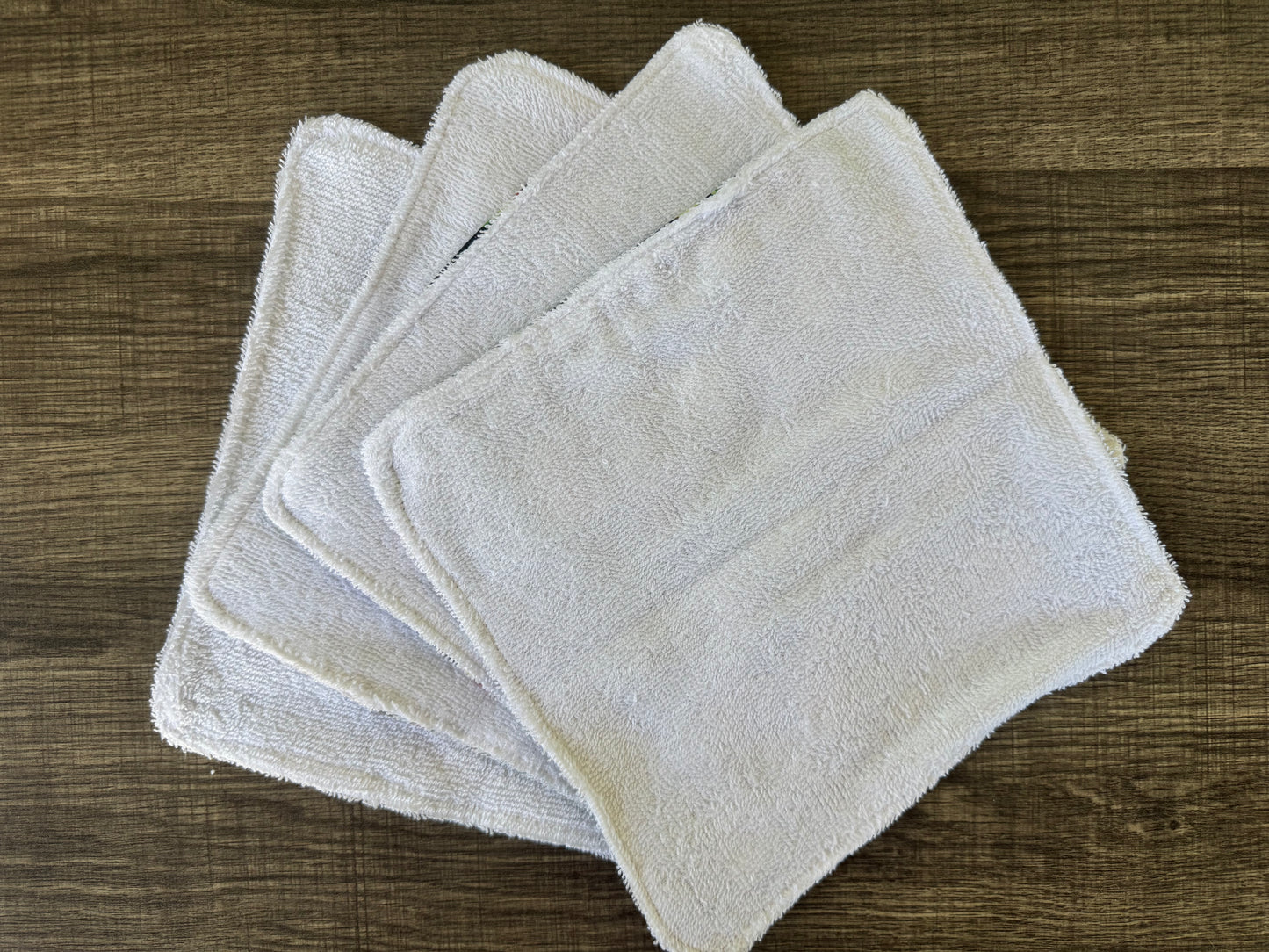 Vegetables Navy ~ Decorative Dishrags | 100% Cotton & Terry Cloth | Reusable Kitchen Cleaning Cloths | Set of 4 | 10" x 10"