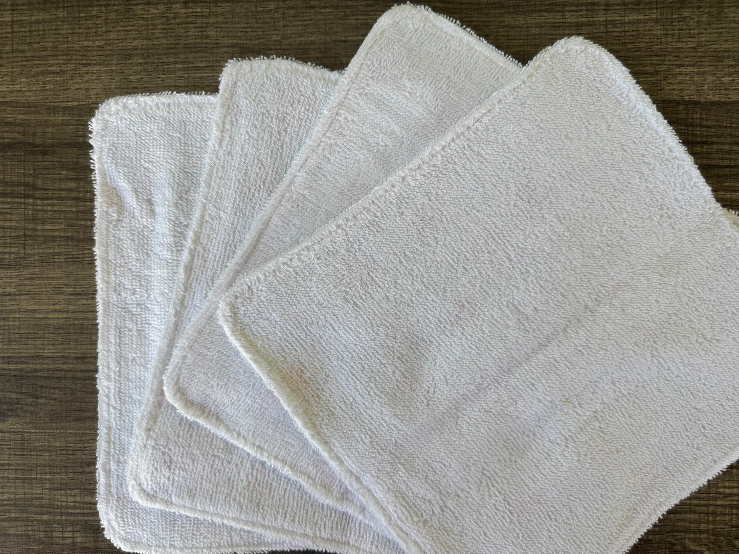 Peach Plaid ~ Decorative Dishrags | 100% Cotton & Terry Cloth | Reusable Kitchen Cleaning Cloths | Set of 4 | 10" x 10"