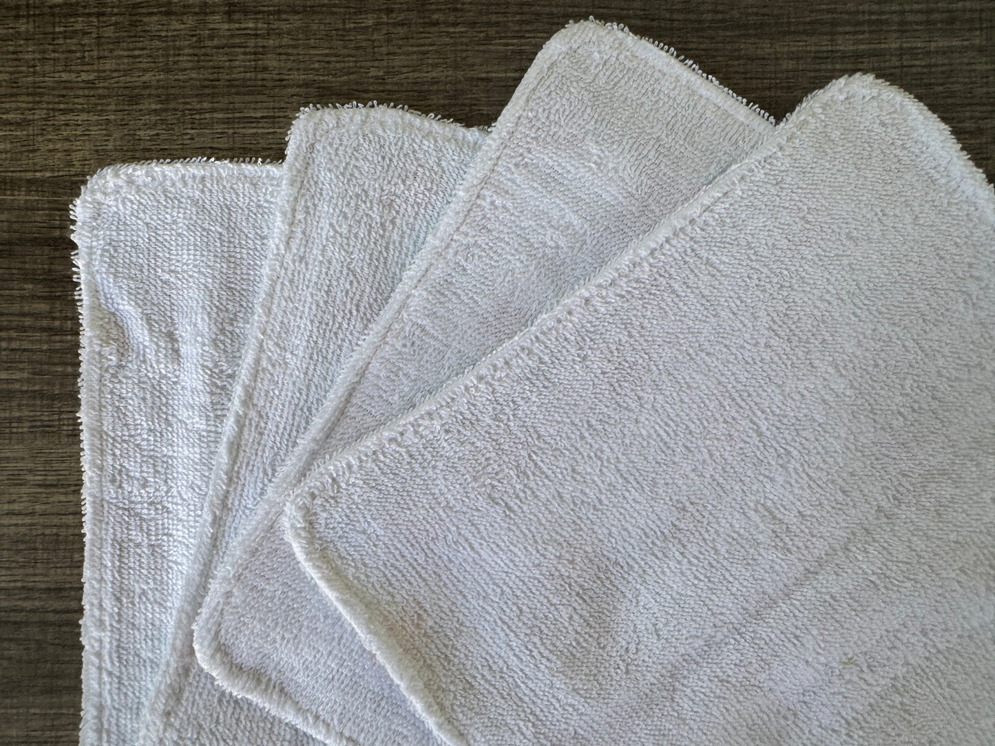 Peach Plaid ~ Decorative Dishrags | 100% Cotton & Terry Cloth | Reusable Kitchen Cleaning Cloths | Set of 4 | 10" x 10"