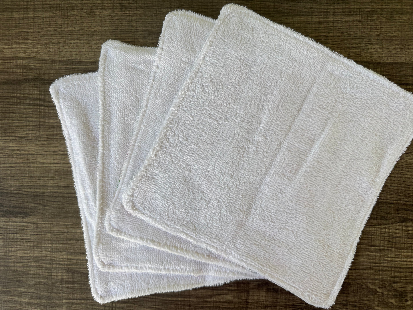 Vegetables ~ Decorative Dishrags | 100% Cotton & Terry Cloth | Reusable Kitchen Cleaning Cloths | Set of 4 | 10" x 10"