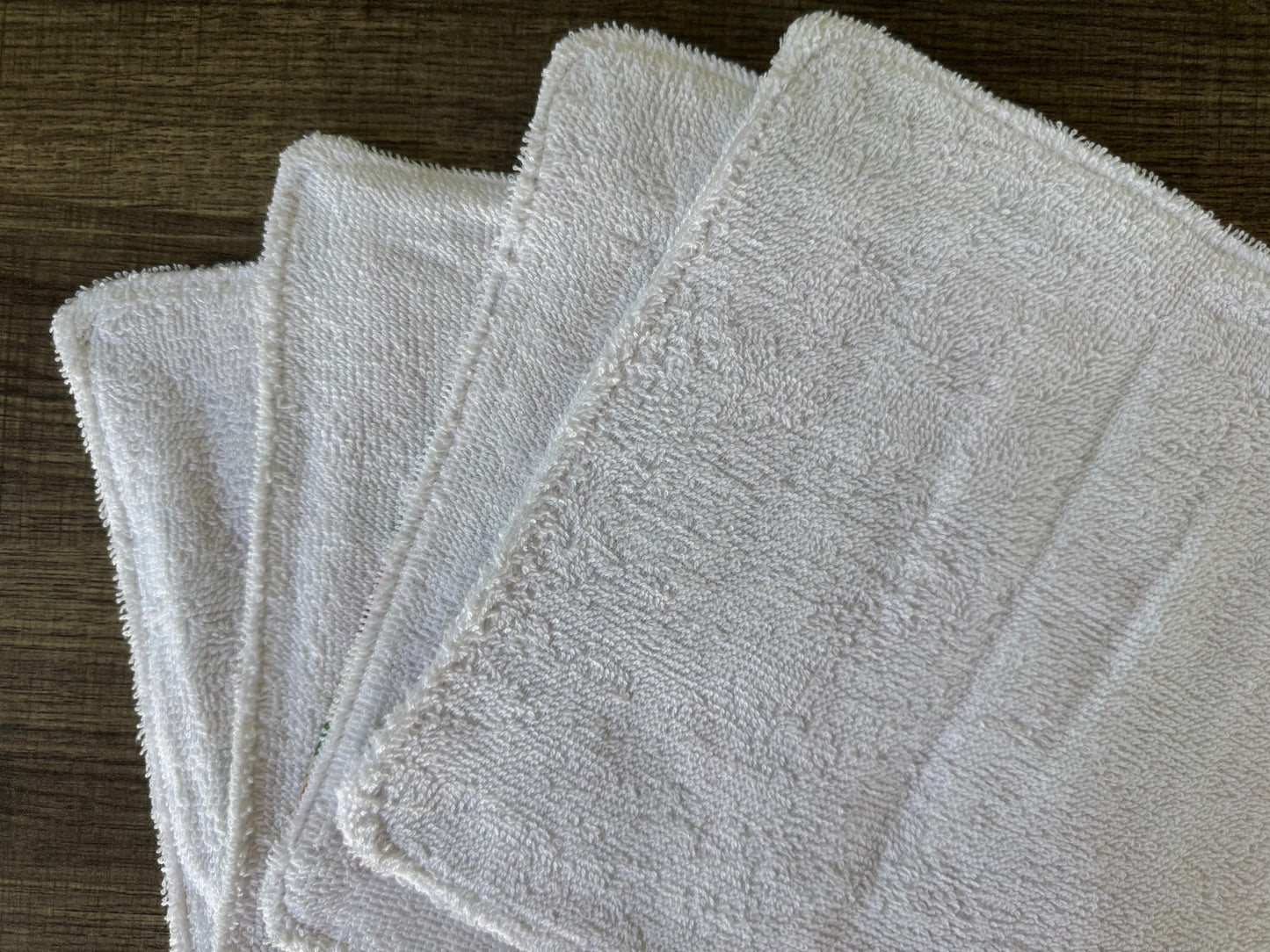 Vegetables ~ Decorative Dishrags | 100% Cotton & Terry Cloth | Reusable Kitchen Cleaning Cloths | Set of 4 | 10" x 10"
