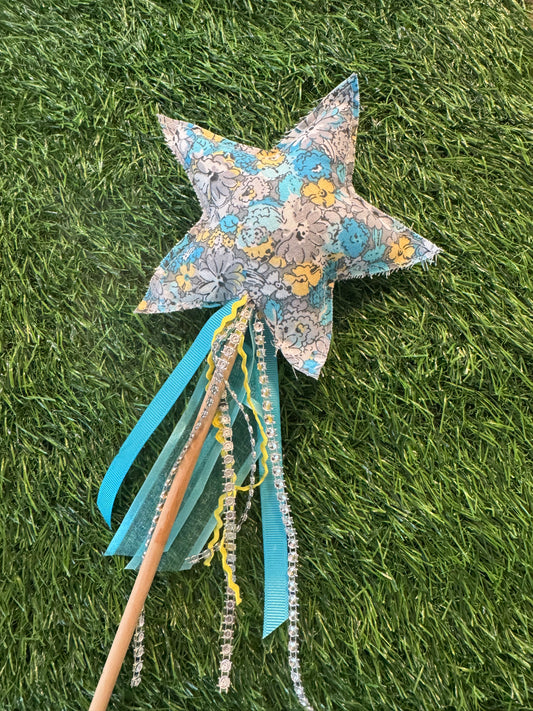 Vintage Garden - Magical Pretend Play Wand – Handmade Cotton Magic Wand for Kids – Imagination Play Toy