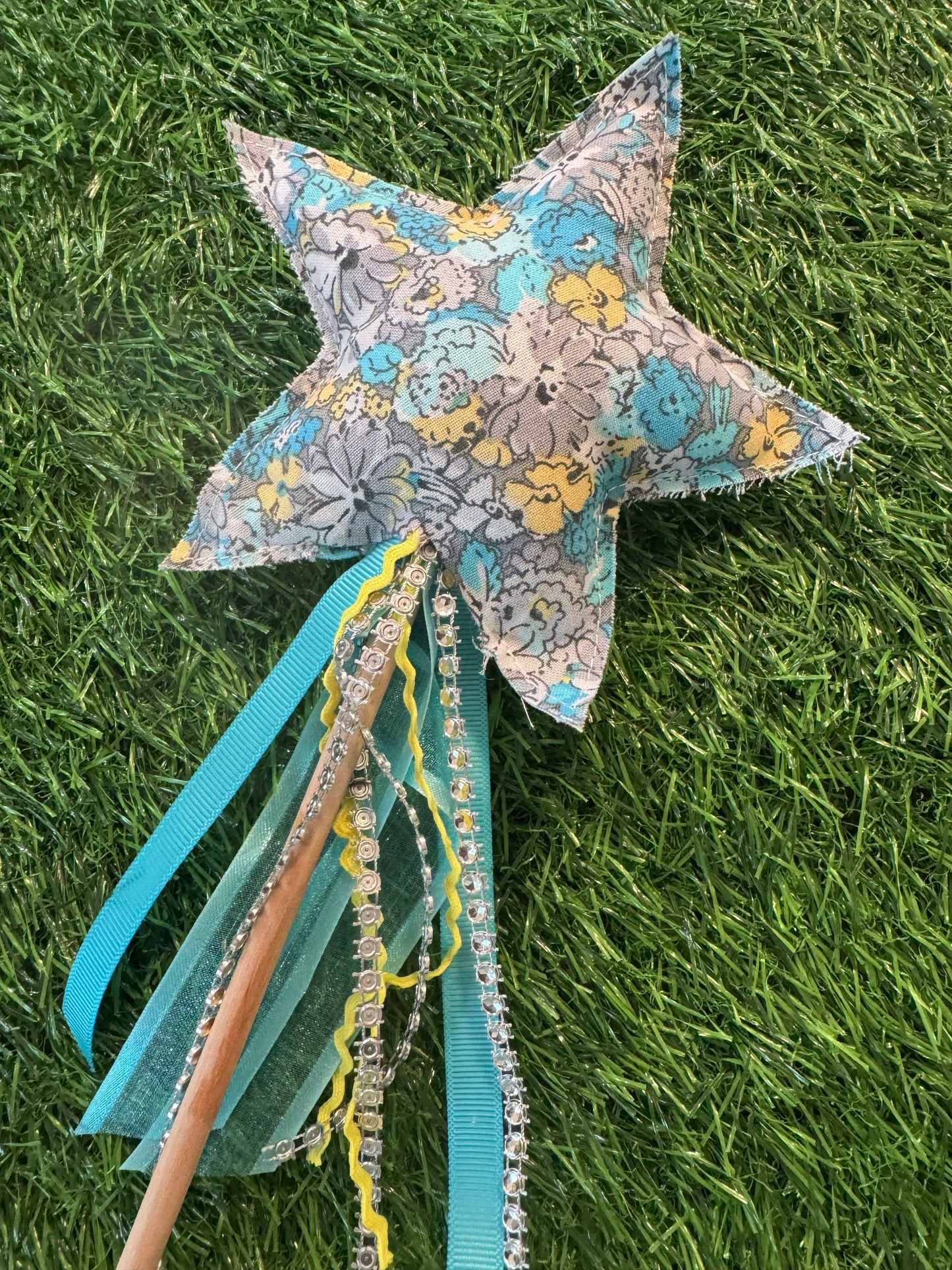 Vintage Garden - Magical Pretend Play Wand – Handmade Cotton Magic Wand for Kids – Imagination Play Toy