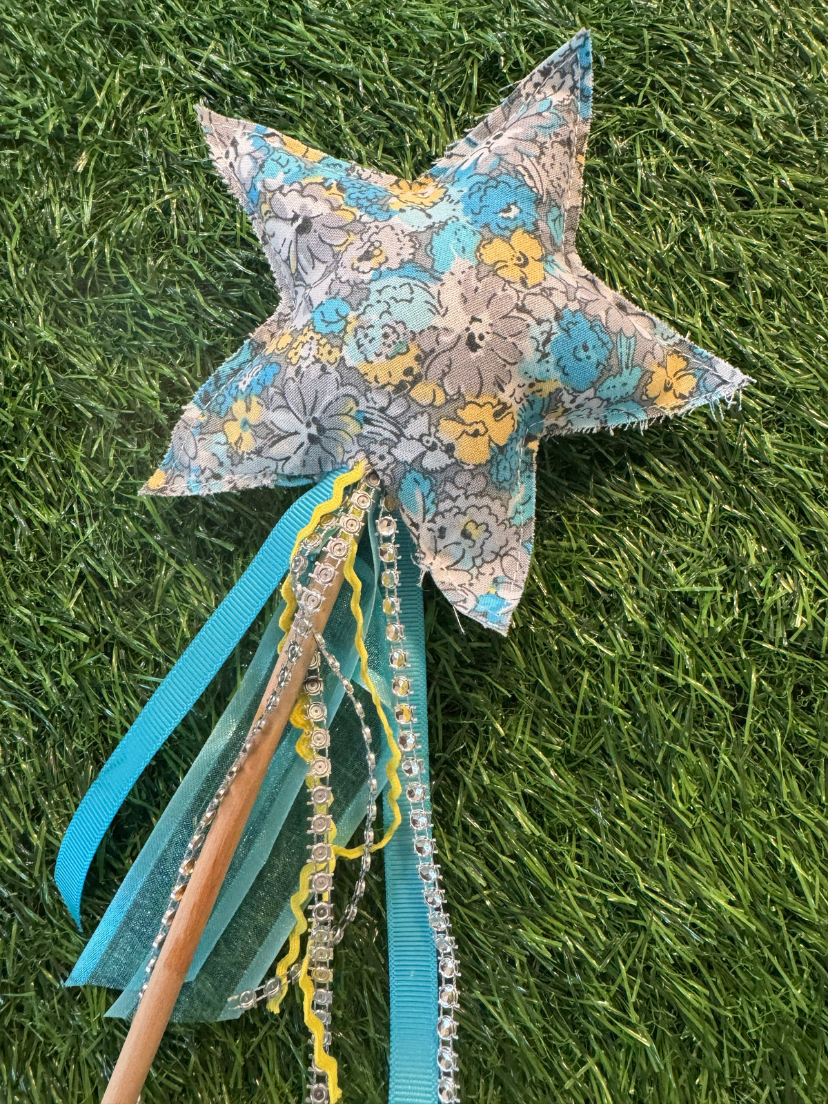 Vintage Garden - Magical Pretend Play Wand – Handmade Cotton Magic Wand for Kids – Imagination Play Toy