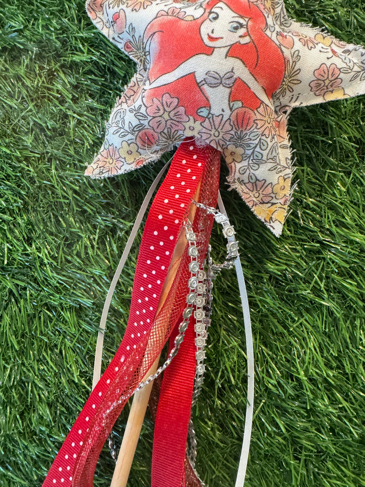 Princess Mermaid - Magical Pretend Play Wand – Handmade Cotton Magic Wand for Kids – Imagination Play Toy
