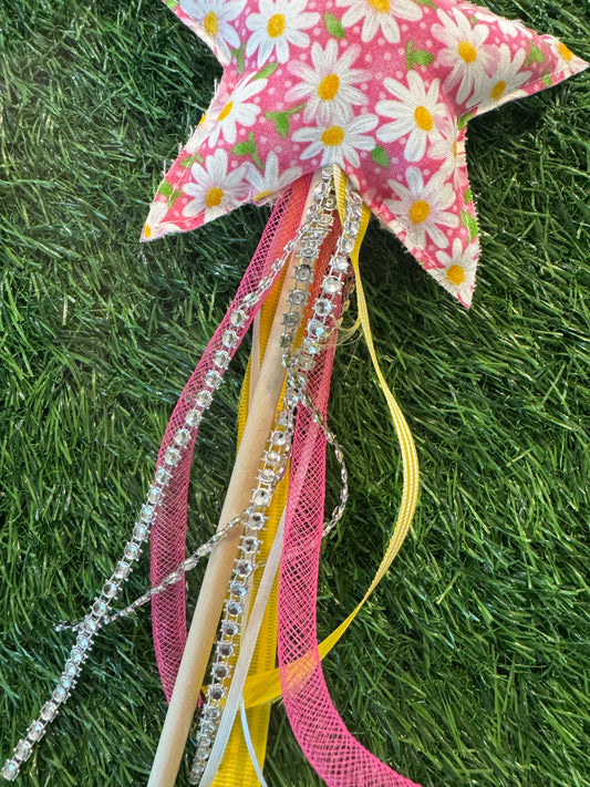 Daisy - Magical Pretend Play Wand – Handmade Cotton Magic Wand for Kids – Imagination Play Toy