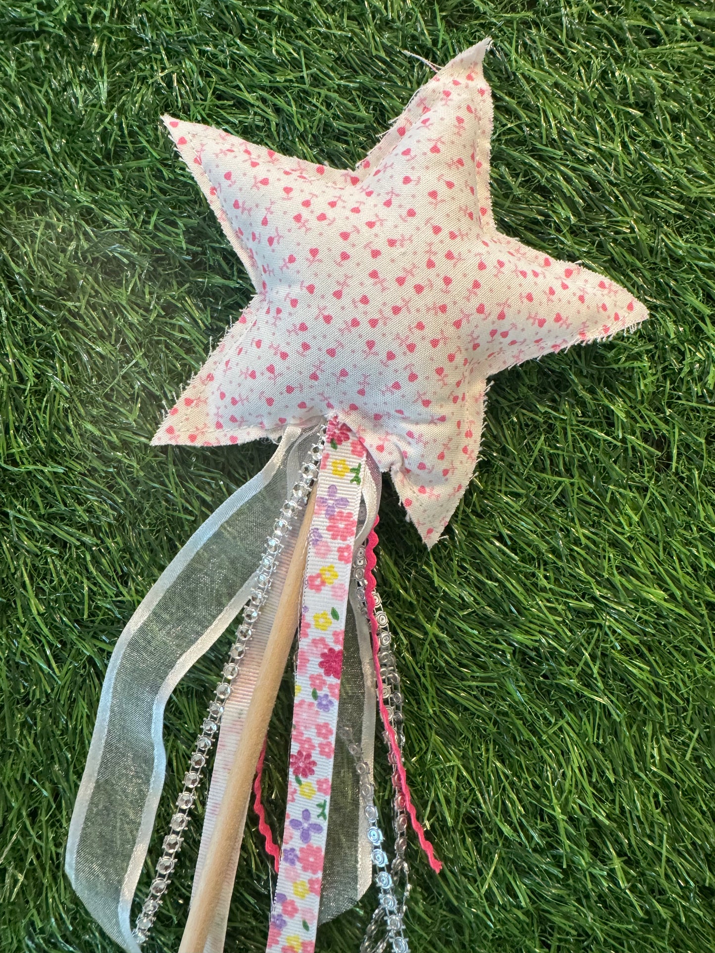 Tiny Hearts - Magical Pretend Play Wand – Handmade Cotton Magic Wand for Kids – Imagination Play Toy