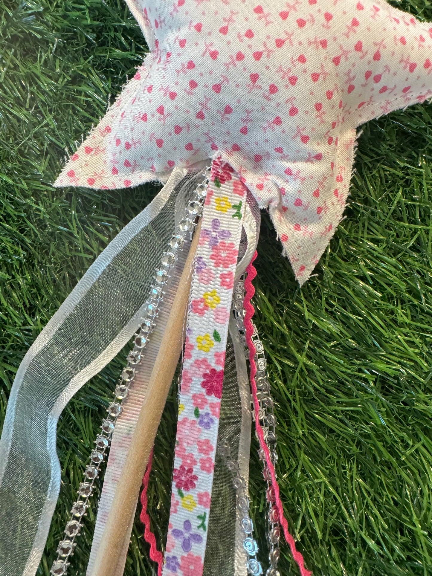 Tiny Hearts - Magical Pretend Play Wand – Handmade Cotton Magic Wand for Kids – Imagination Play Toy