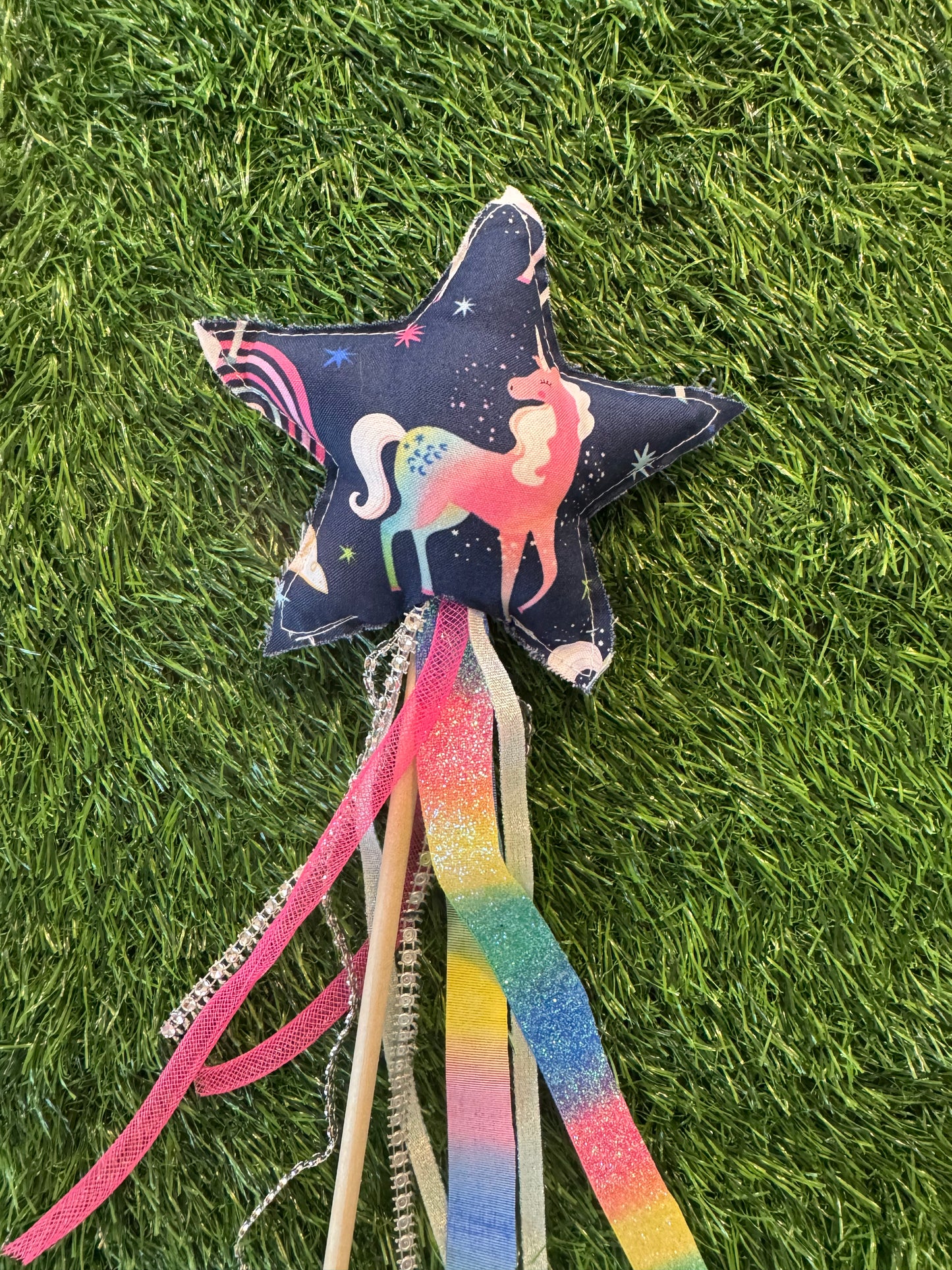Unicorn- Magical Pretend Play Wand – Handmade Cotton Magic Wand for Kids – Imagination Play Toy
