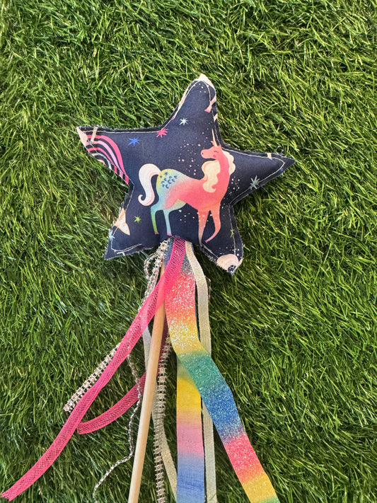 Unicorn- Magical Pretend Play Wand – Handmade Cotton Magic Wand for Kids – Imagination Play Toy