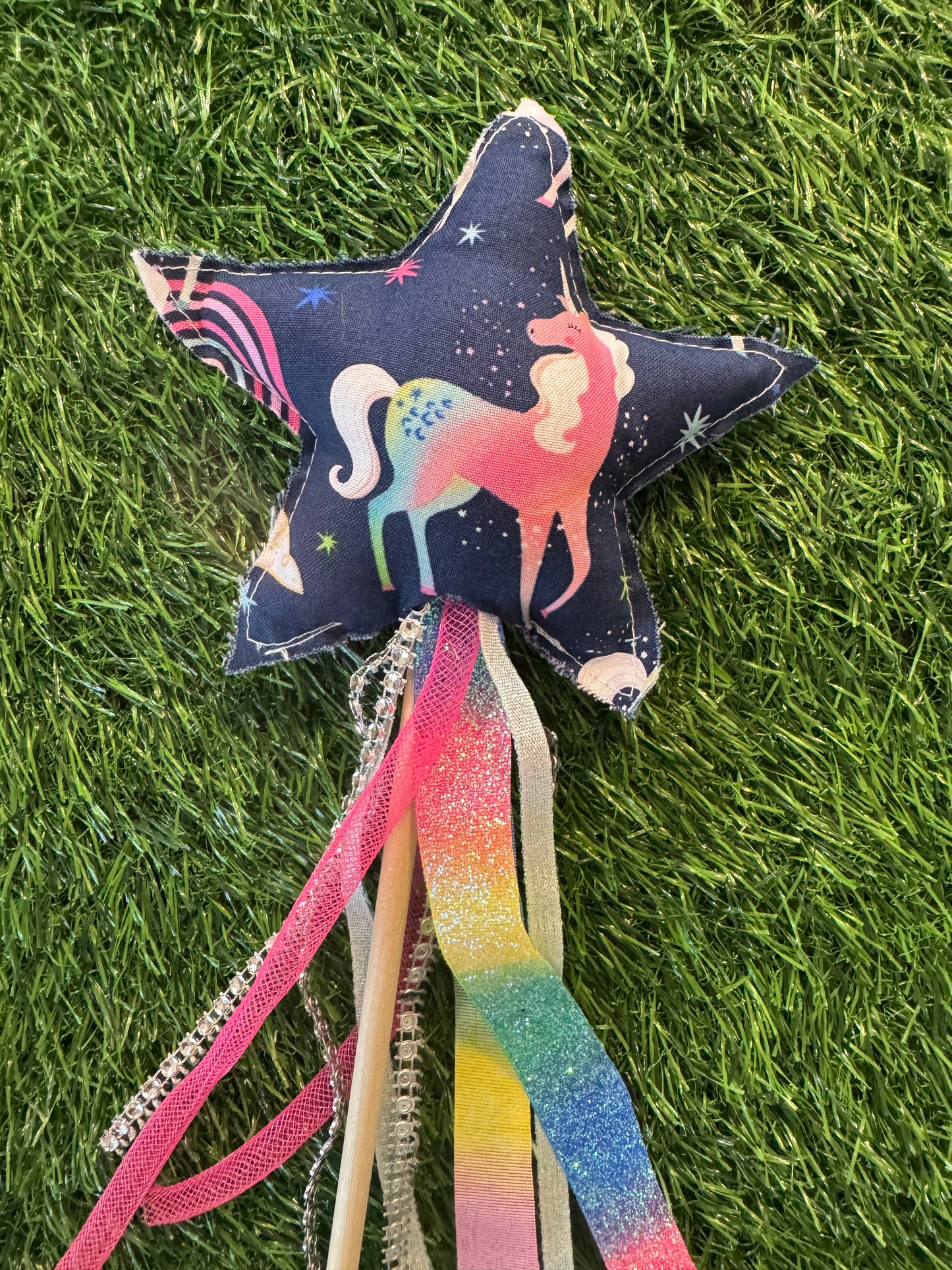 Unicorn- Magical Pretend Play Wand – Handmade Cotton Magic Wand for Kids – Imagination Play Toy