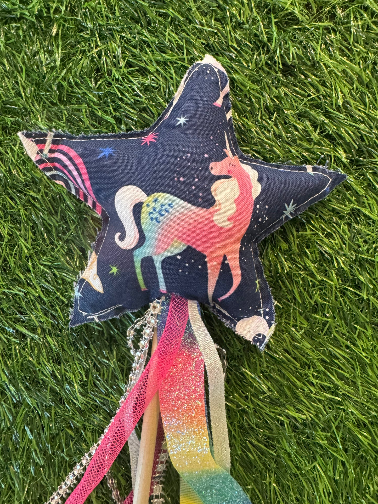 Unicorn- Magical Pretend Play Wand – Handmade Cotton Magic Wand for Kids – Imagination Play Toy
