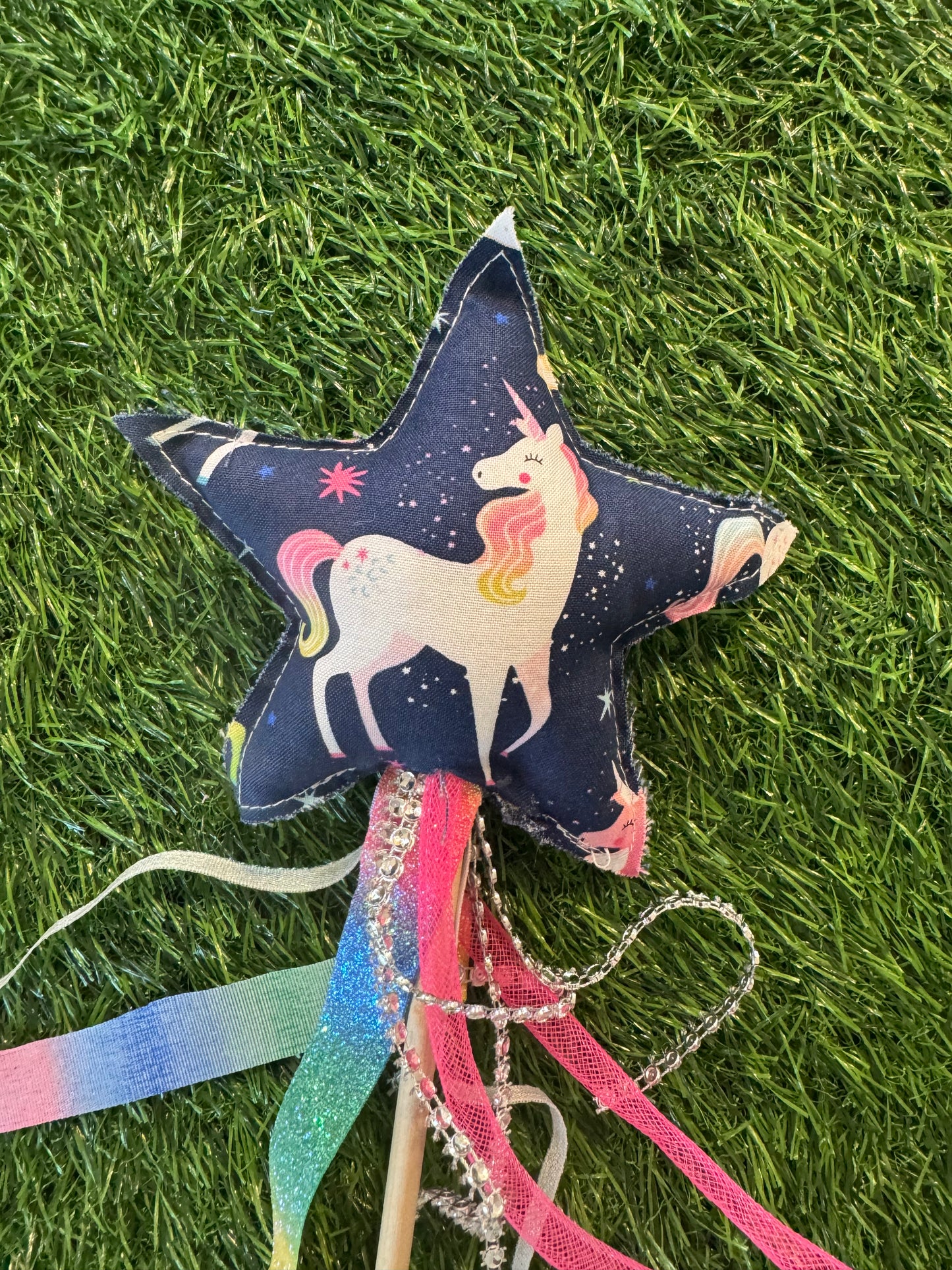 Unicorn- Magical Pretend Play Wand – Handmade Cotton Magic Wand for Kids – Imagination Play Toy
