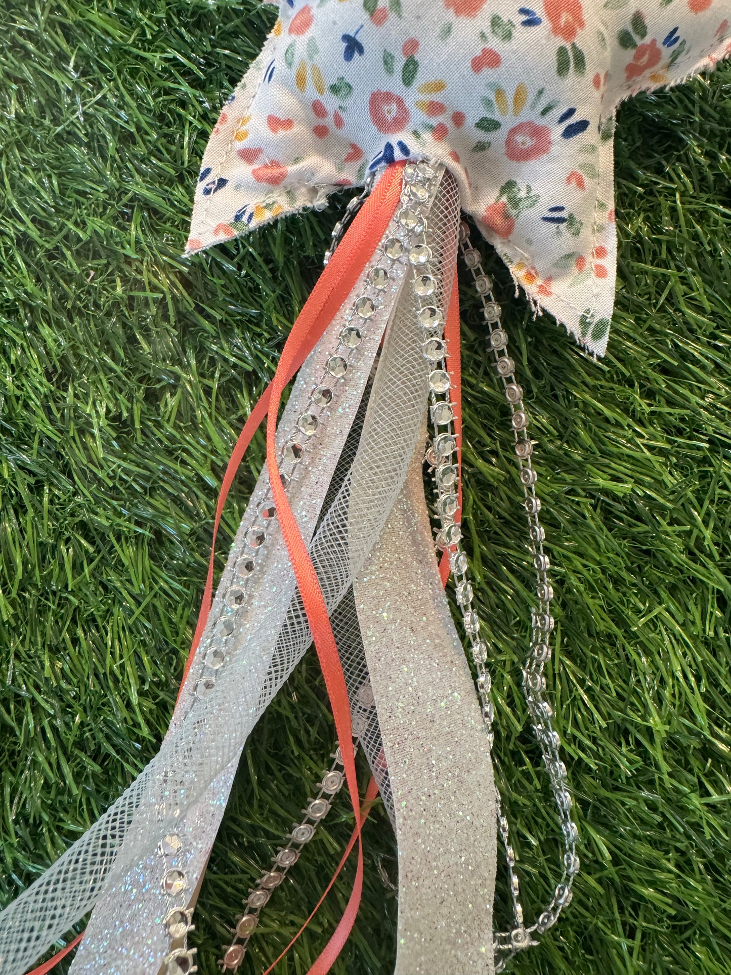 Peach Floral - Magical Pretend Play Wand – Handmade Cotton Magic Wand for Kids – Imagination Play Toy