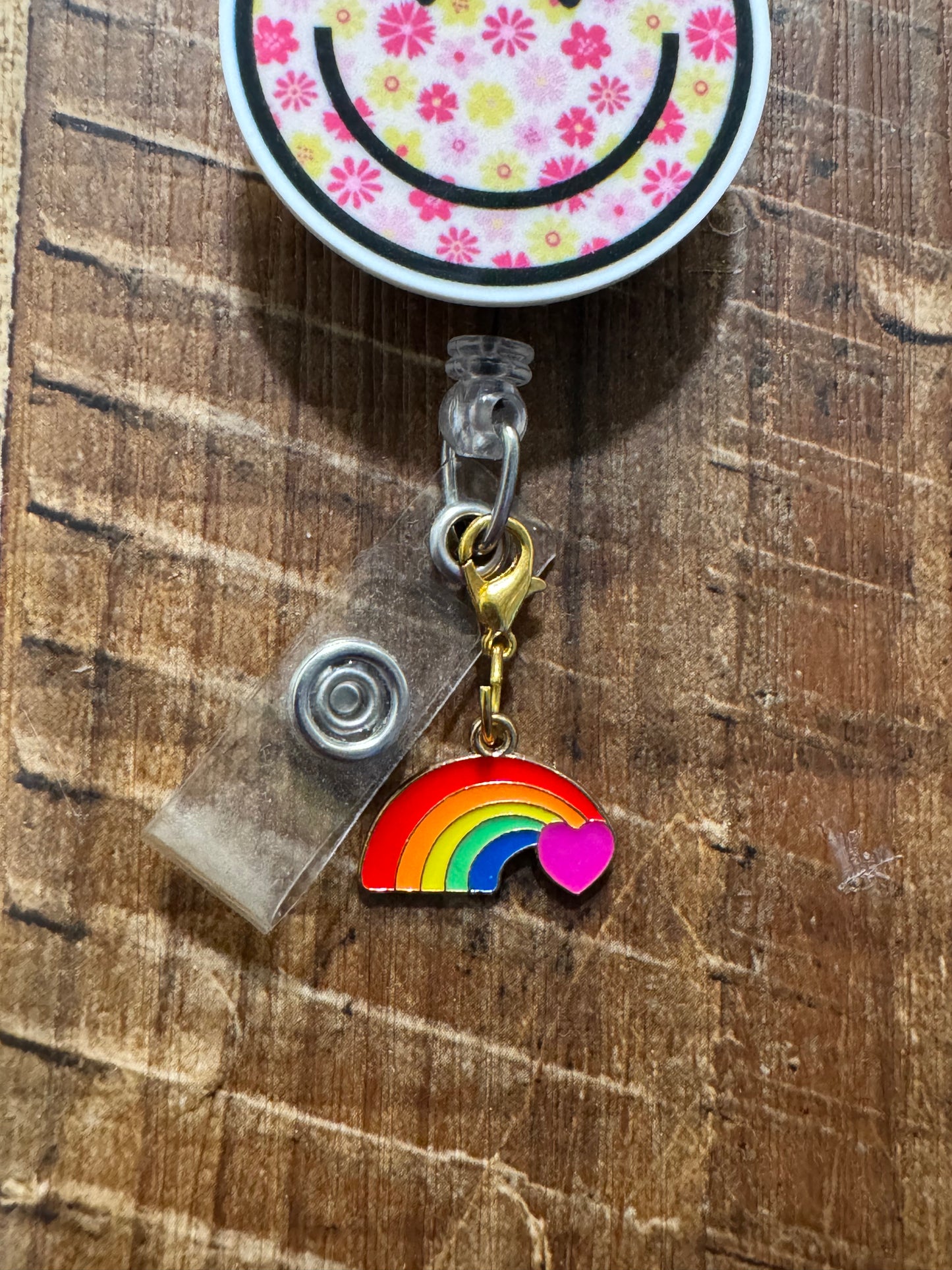 "Safe Space" Pride ID Badge Charm - Rainbow Accessory for Nurses, Teachers, & Social Workers - Inclusive Workplace Signaler - LGBTQ+ Allyship Badge Flair