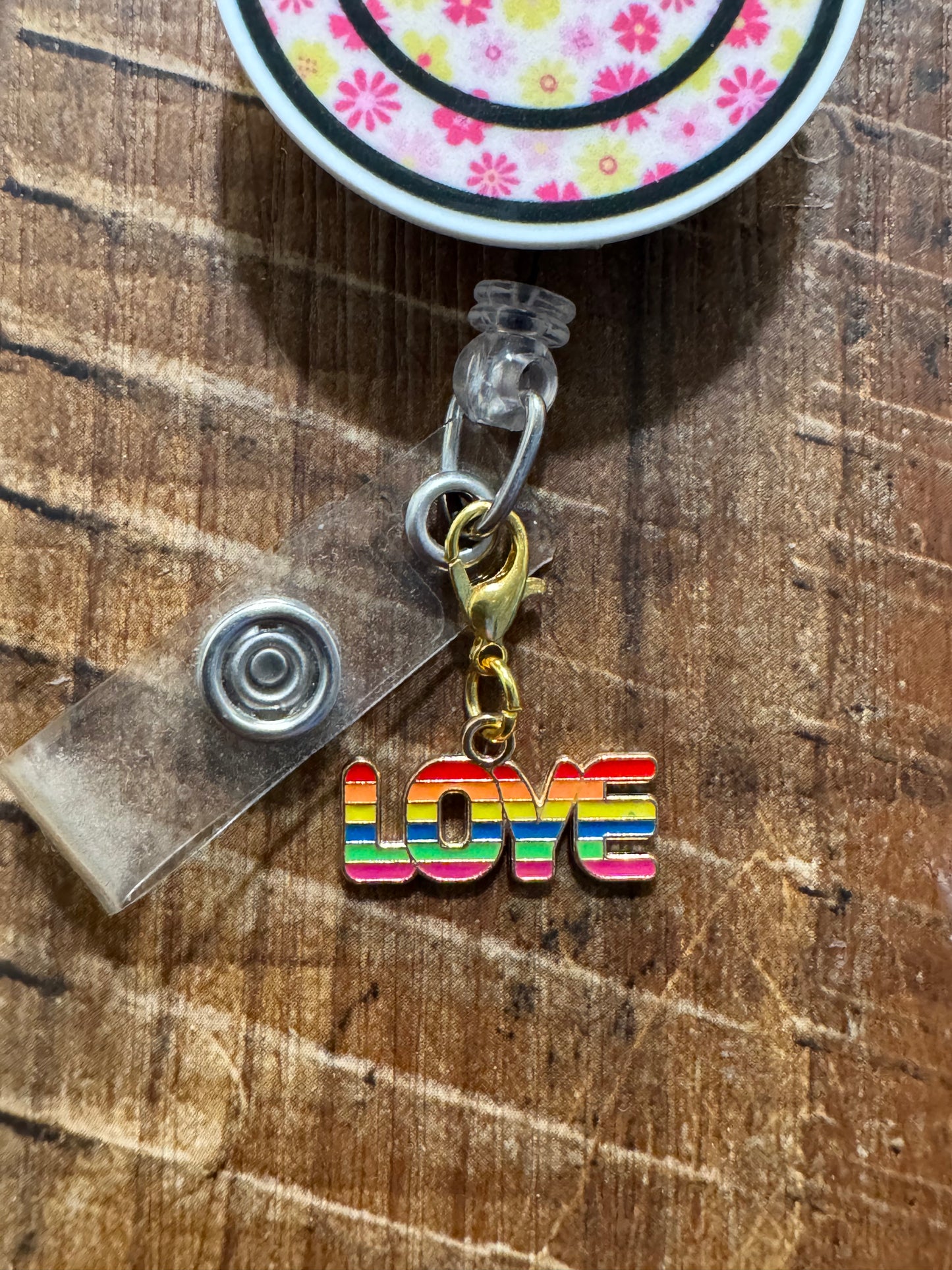 "Safe Space" Pride ID Badge Charm - Rainbow Accessory for Nurses, Teachers, & Social Workers - Inclusive Workplace Signaler - LGBTQ+ Allyship Badge Flair