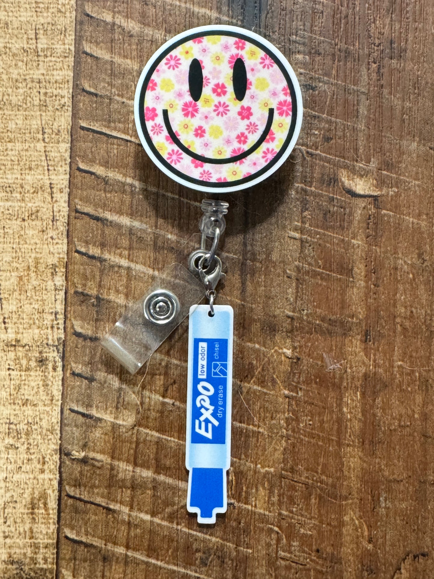 Nursing Station Dry Erase Marker Badge Charm - Healthcare Professional ID Flair - Whiteboard Gift for Nurses & Doctors - Medical Staff Stationery Accessory