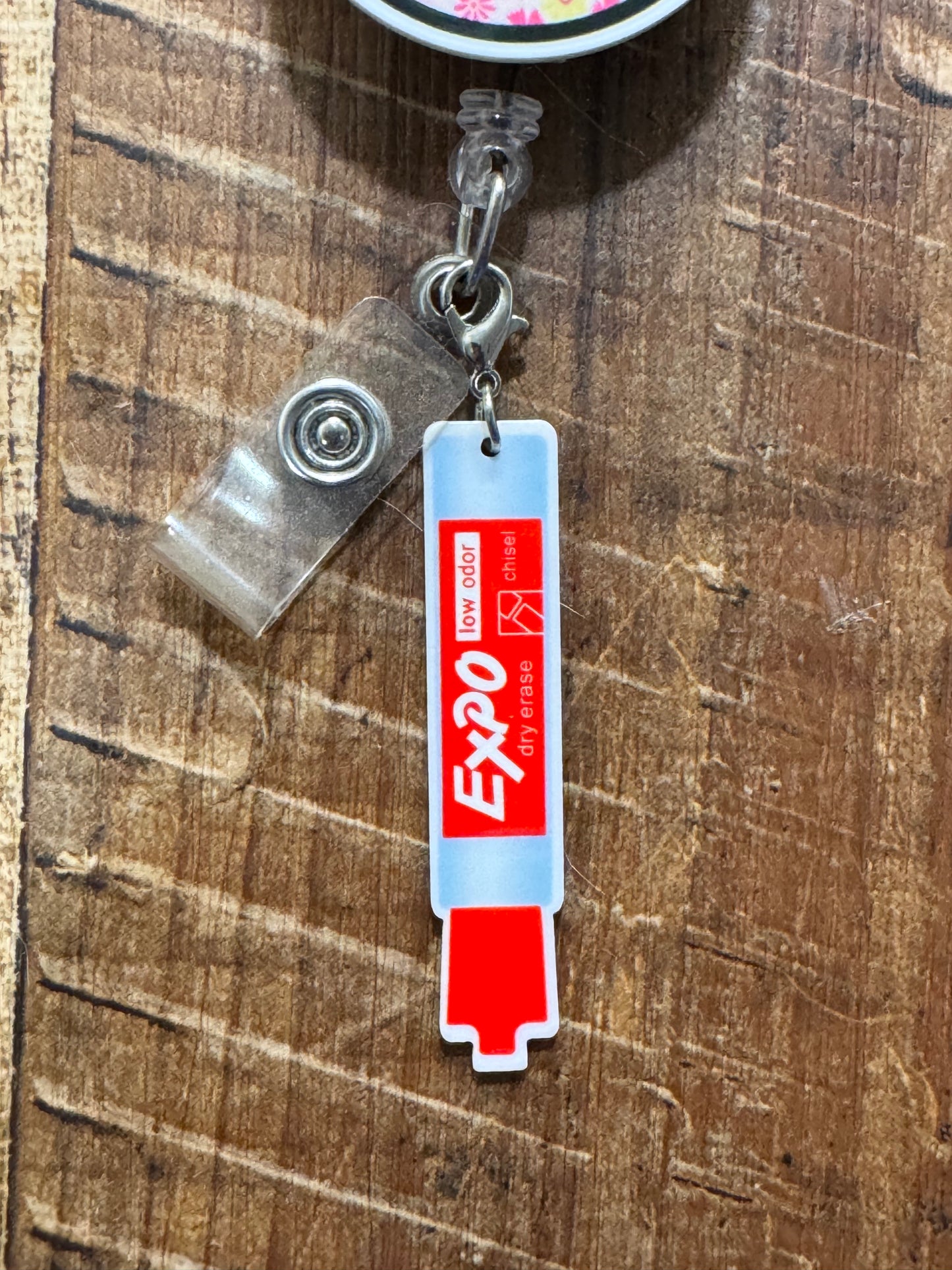 Nursing Station Dry Erase Marker Badge Charm - Healthcare Professional ID Flair - Whiteboard Gift for Nurses & Doctors - Medical Staff Stationery Accessory