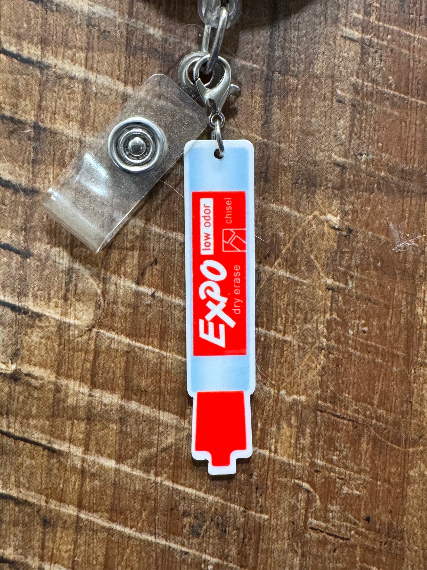Nursing Station Dry Erase Marker Badge Charm - Healthcare Professional ID Flair - Whiteboard Gift for Nurses & Doctors - Medical Staff Stationery Accessory