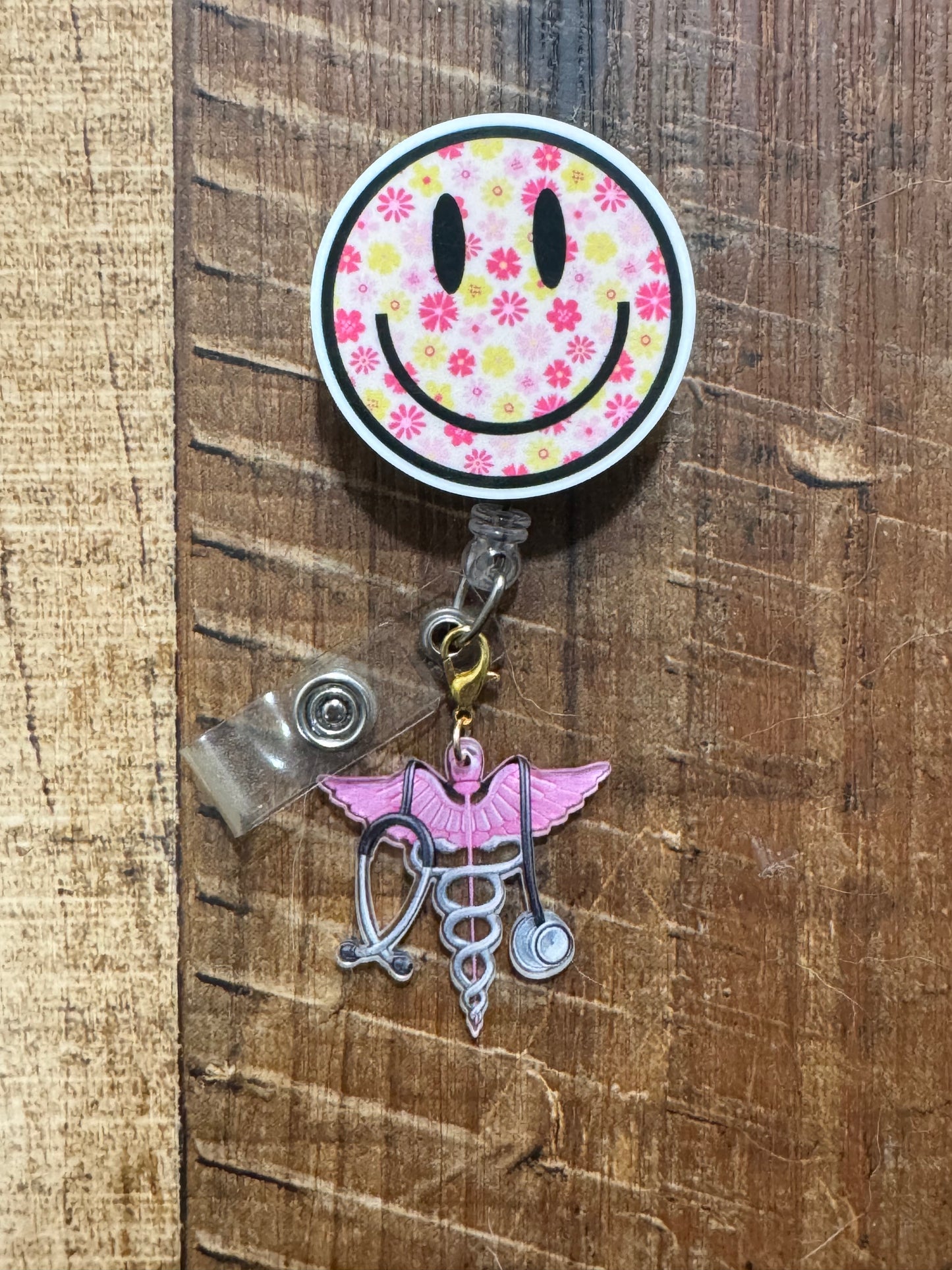 "The Heart of Medicine" Caduceus & Stethoscope Badge Charm - Nursing & Medical School Graduation Gift - Professional ID Flair for Doctors & RNs - White Coat Accessory